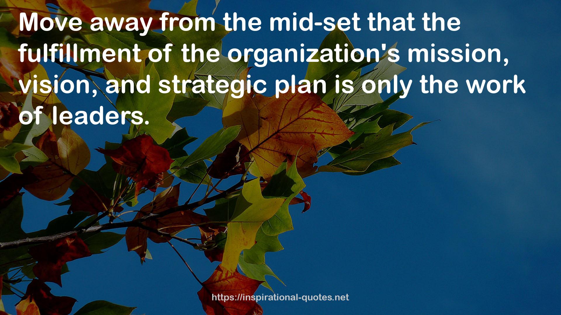 strategic plan  QUOTES