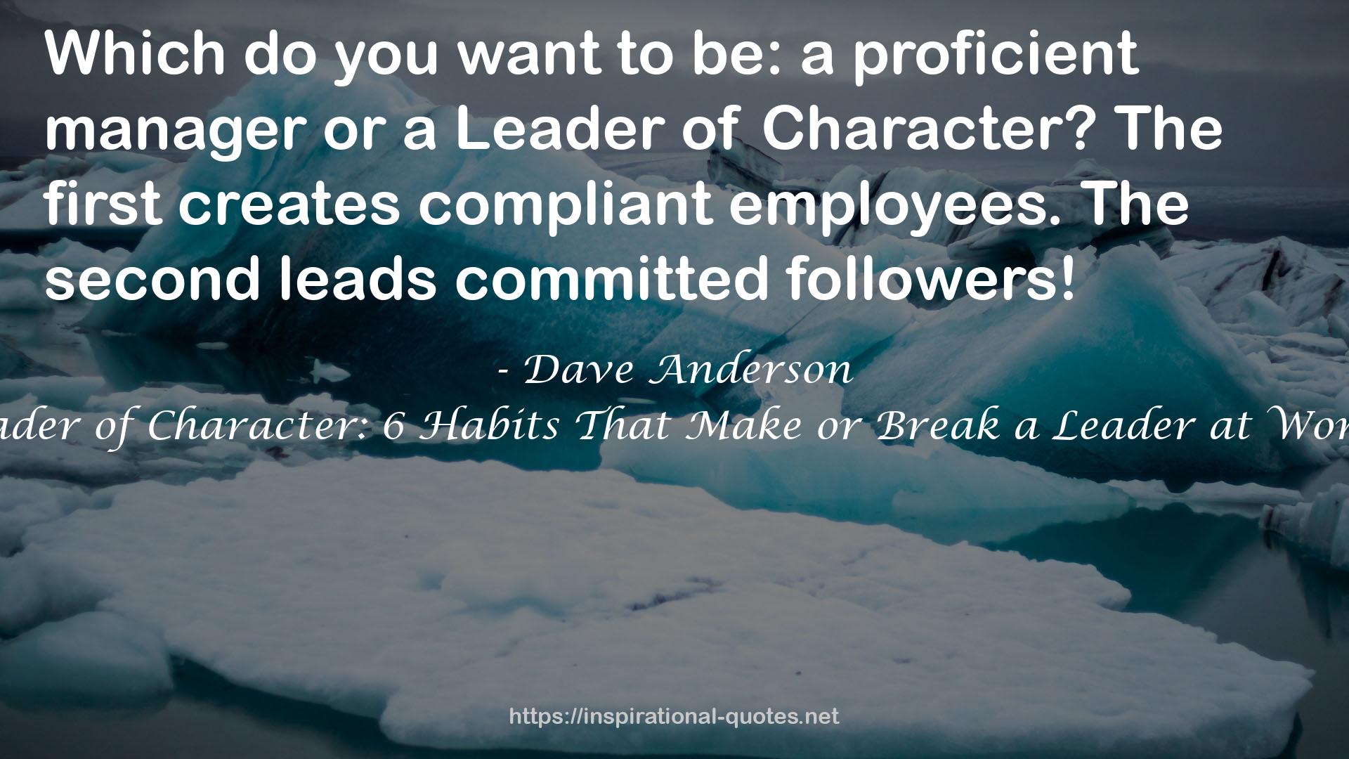 Dave Anderson QUOTES