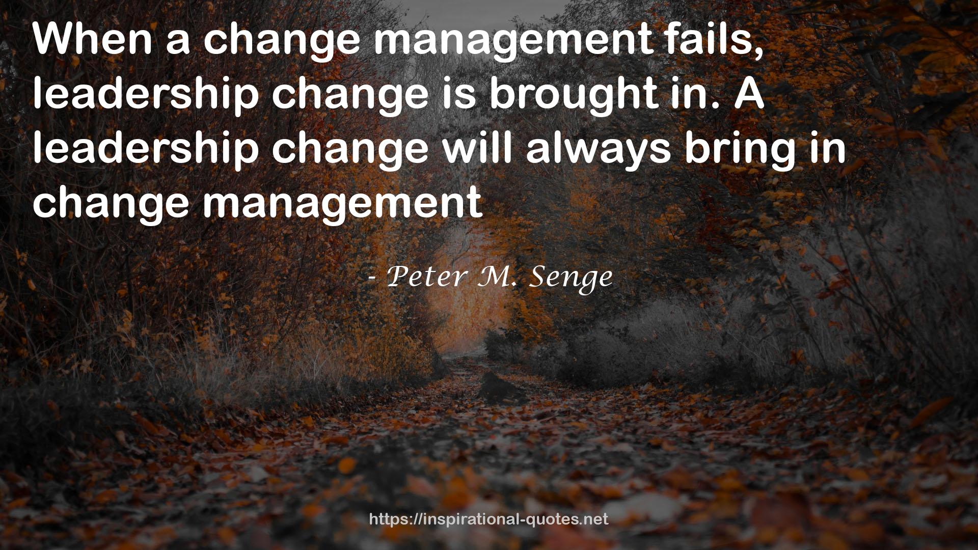 leadership change  QUOTES