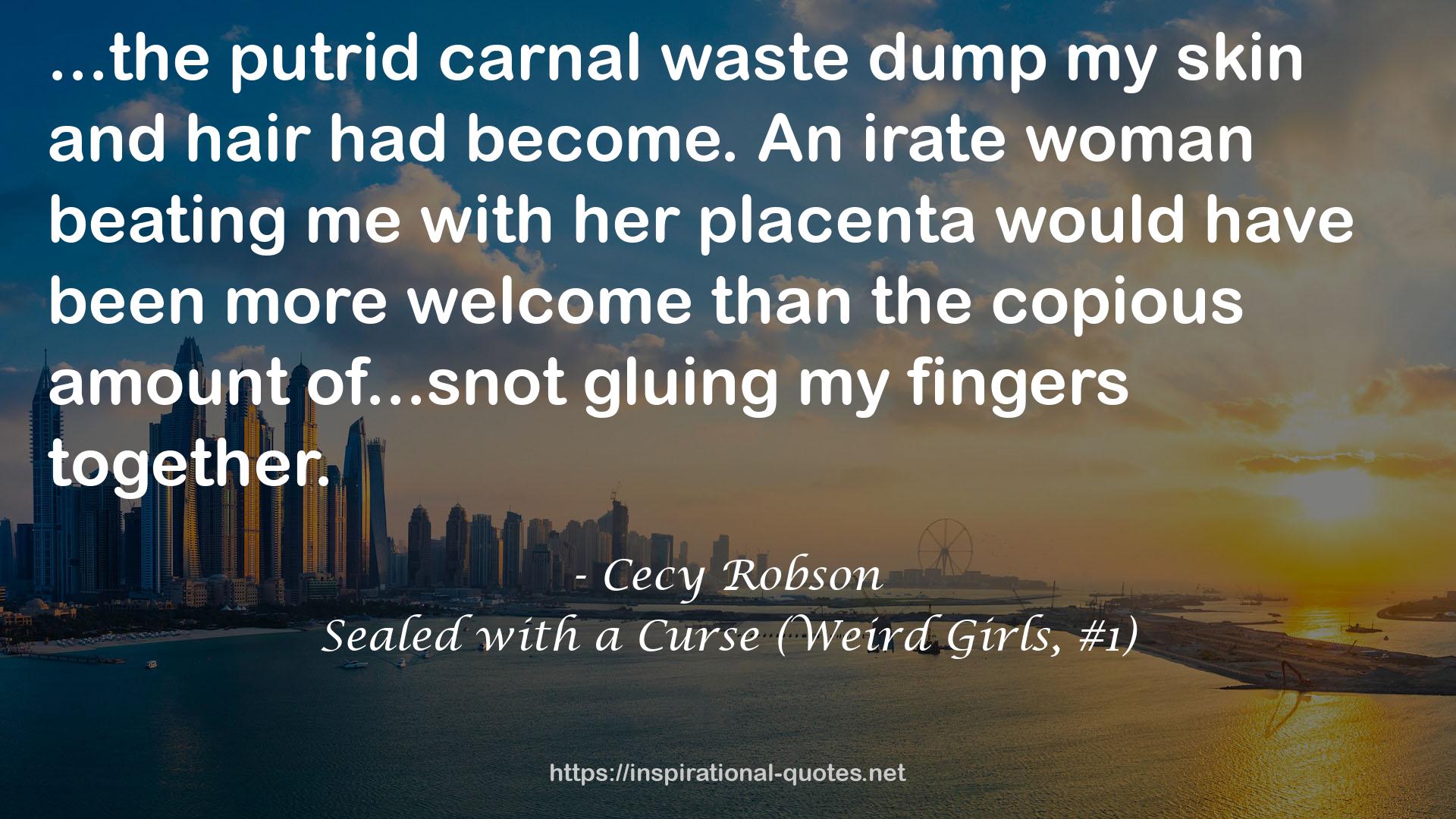 Sealed with a Curse (Weird Girls, #1) QUOTES