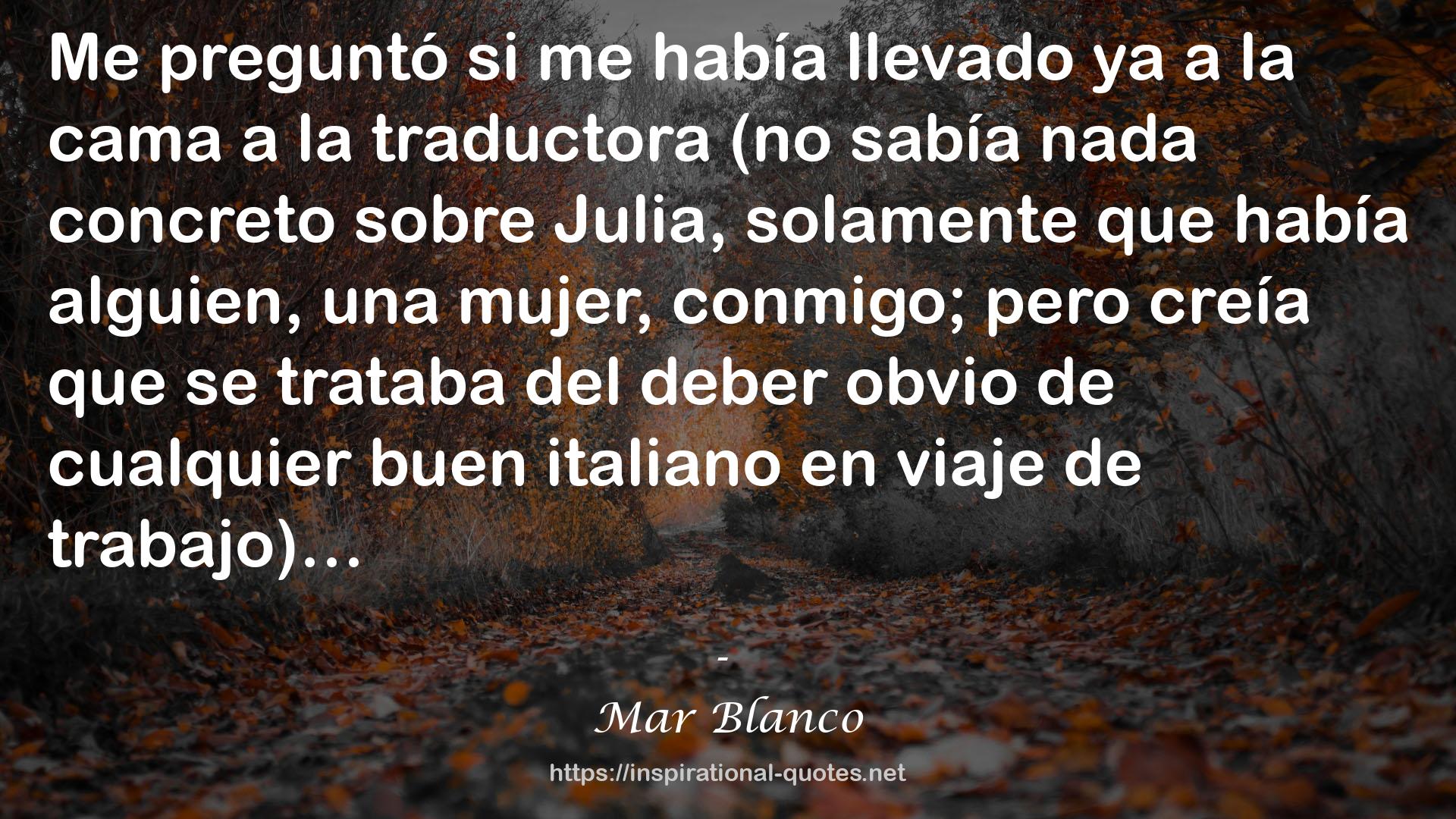 Mar Blanco QUOTES