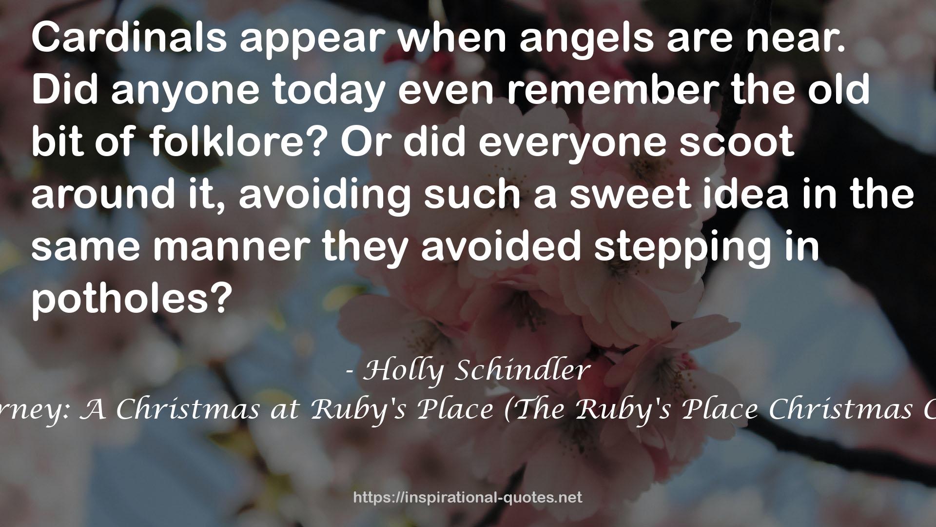 Sentimental Journey: A Christmas at Ruby's Place (The Ruby's Place Christmas Collection Book 3) QUOTES