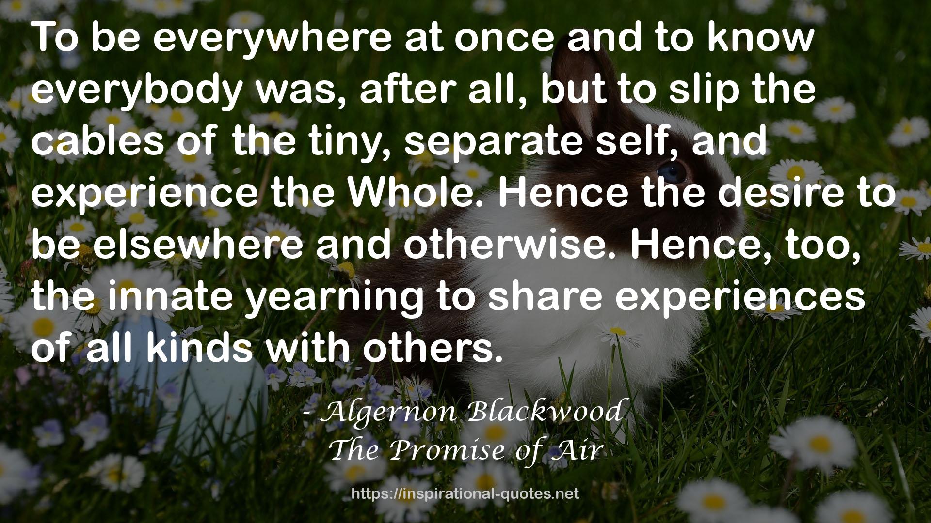 Algernon Blackwood QUOTES