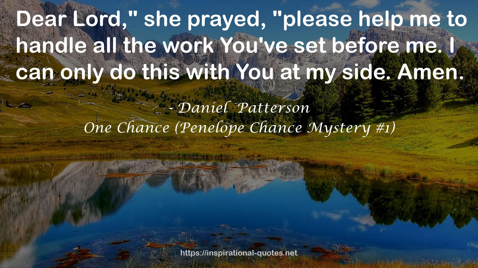 One Chance (Penelope Chance Mystery #1) QUOTES