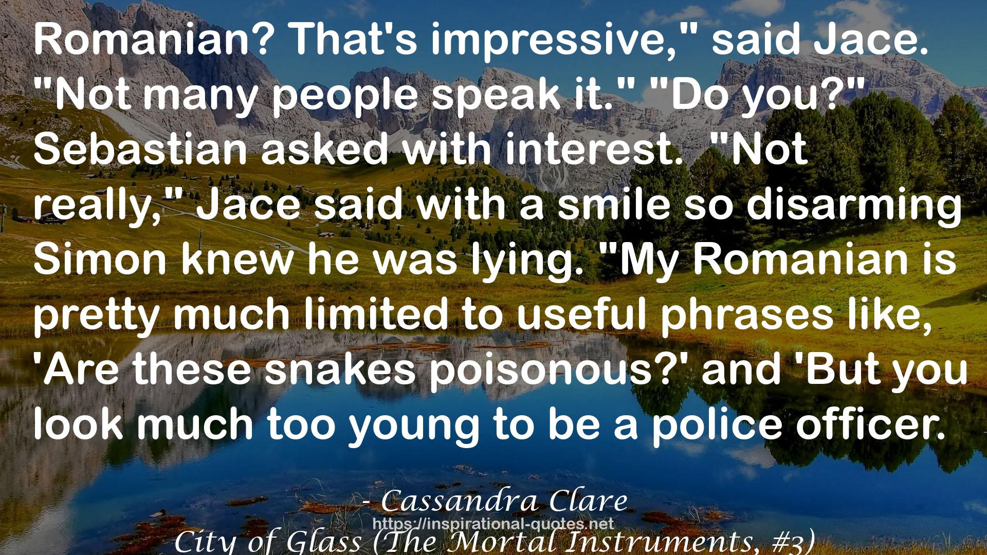 City of Glass (The Mortal Instruments, #3) QUOTES