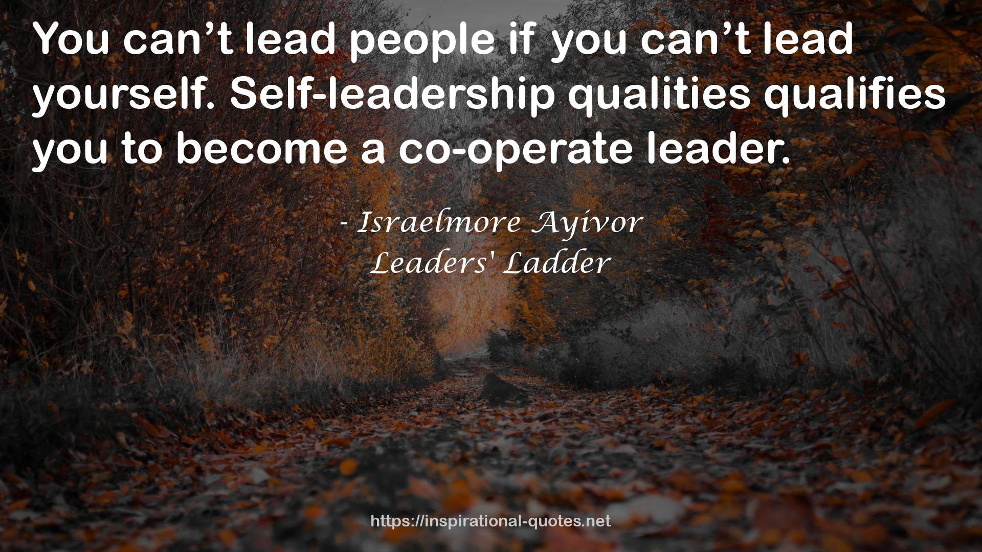 Self-leadership qualities  QUOTES