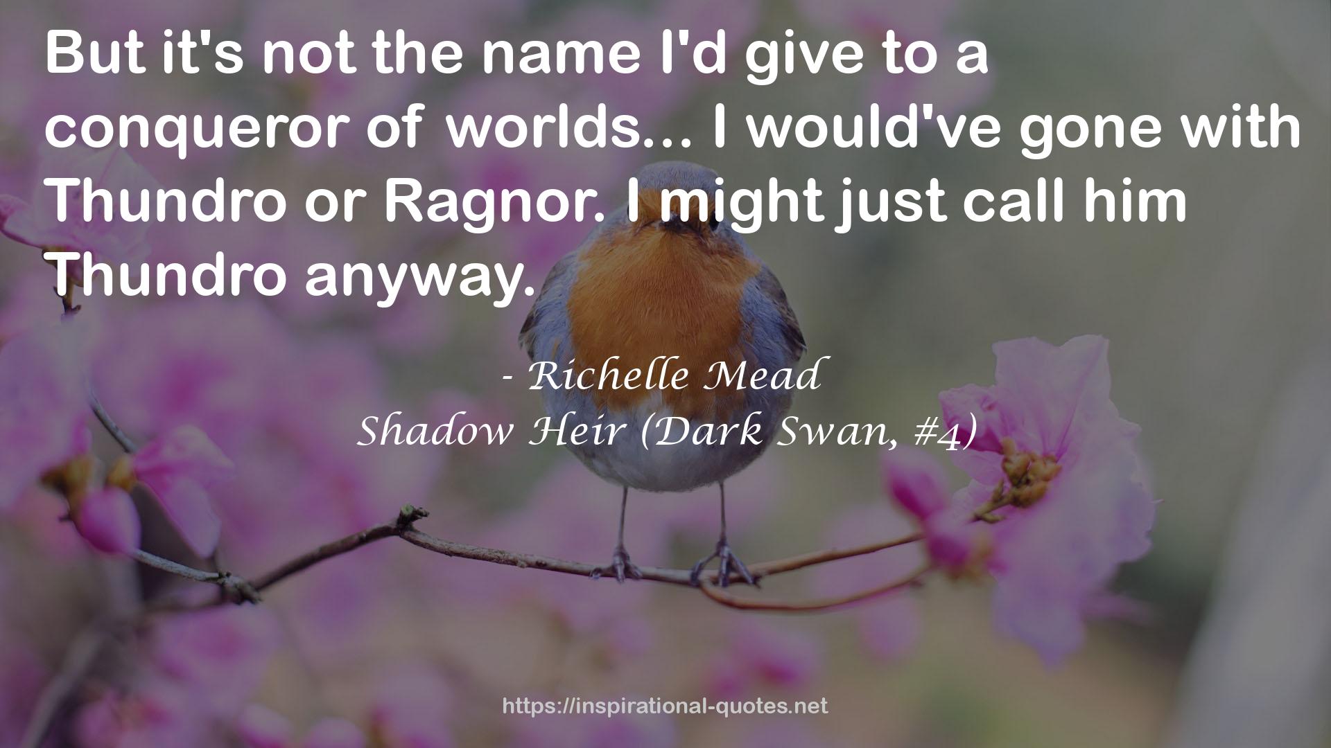 Shadow Heir (Dark Swan, #4) QUOTES