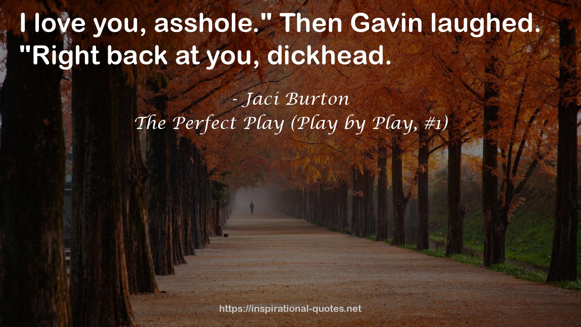 The Perfect Play (Play by Play, #1) QUOTES