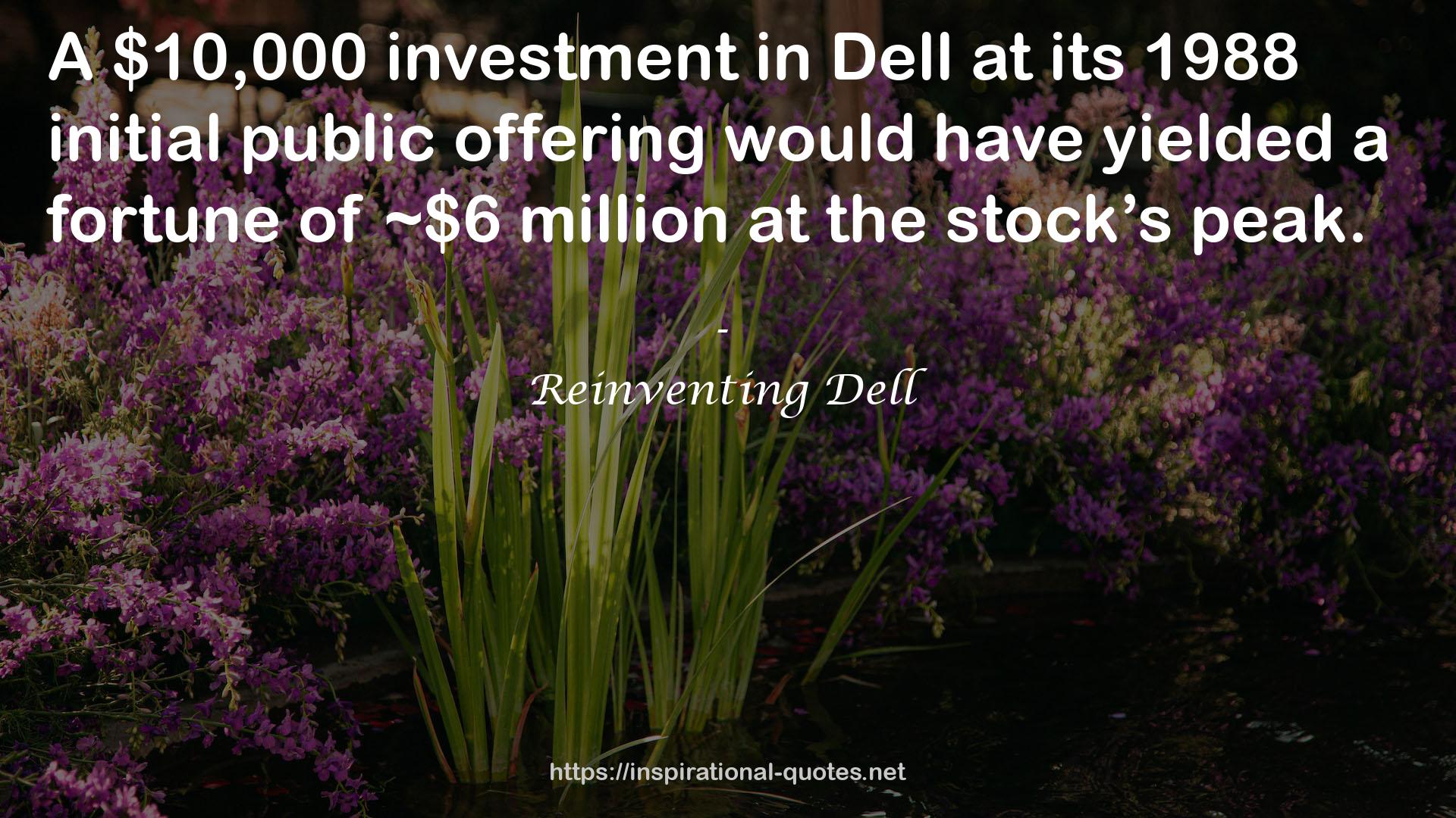 Reinventing Dell QUOTES