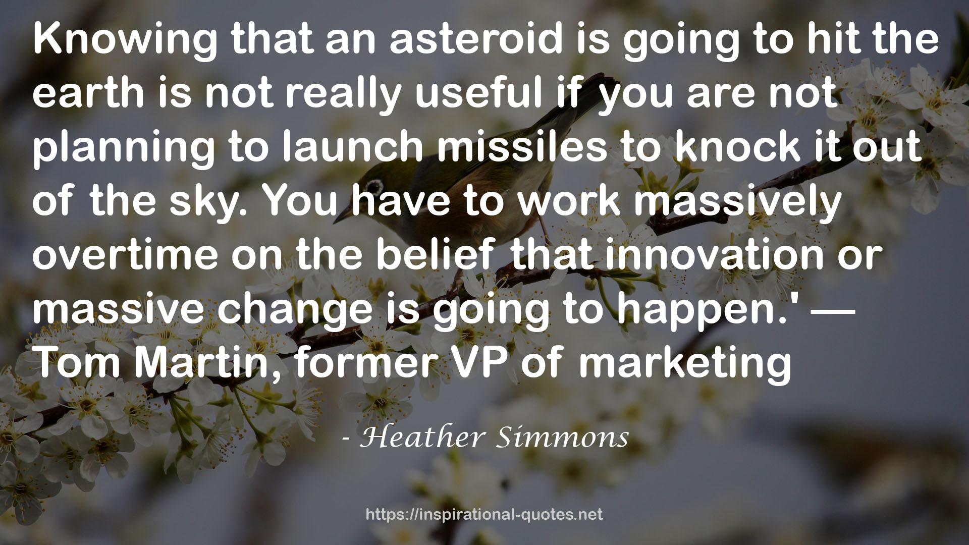 Heather Simmons QUOTES