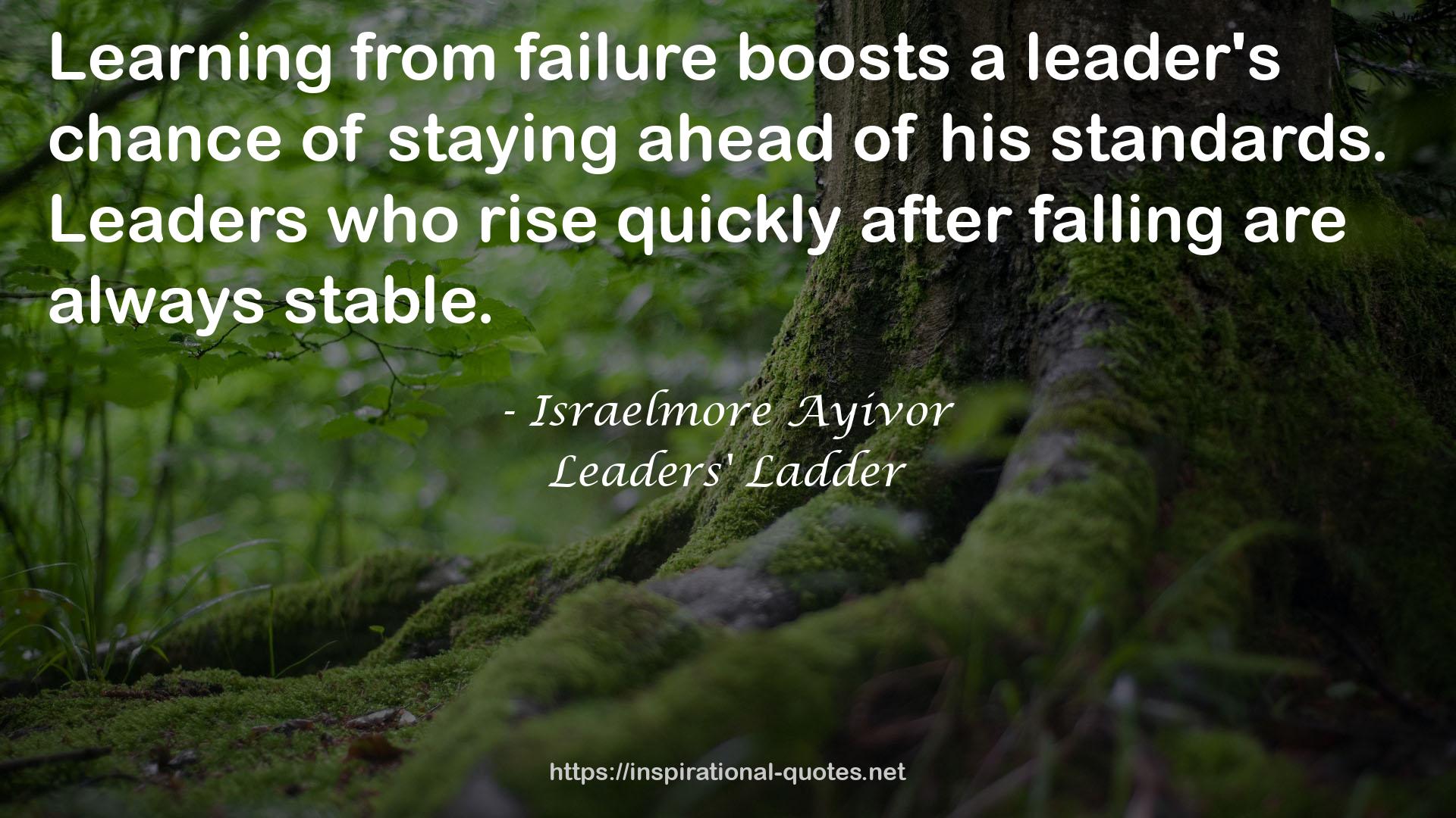 a leader's chance  QUOTES