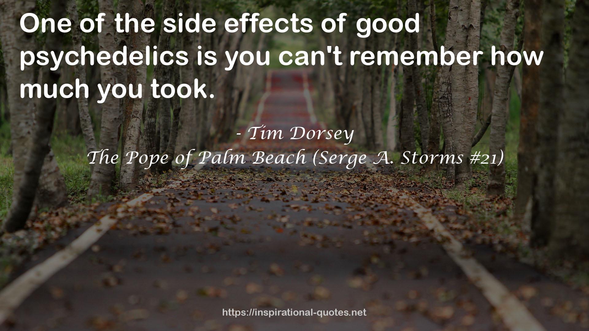 The Pope of Palm Beach (Serge A. Storms #21) QUOTES