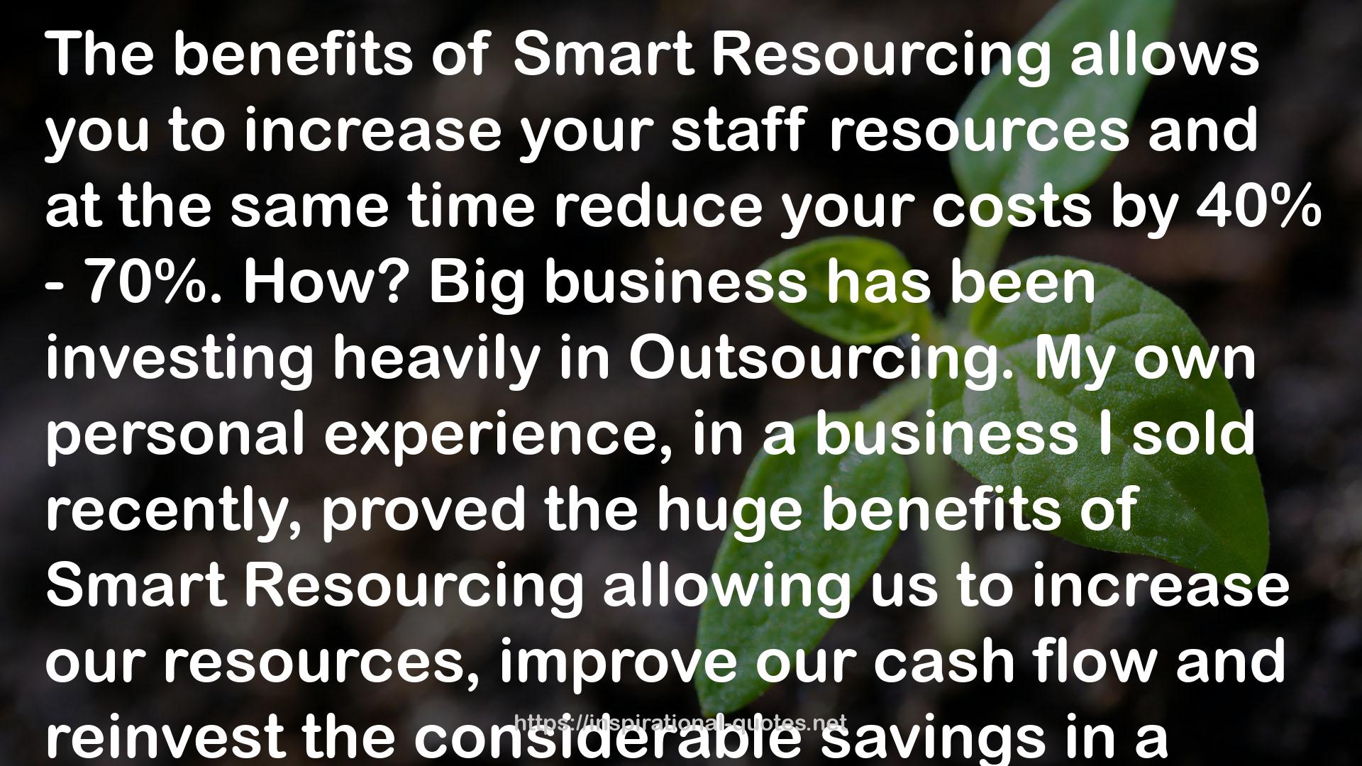 Outsourcing QUOTES