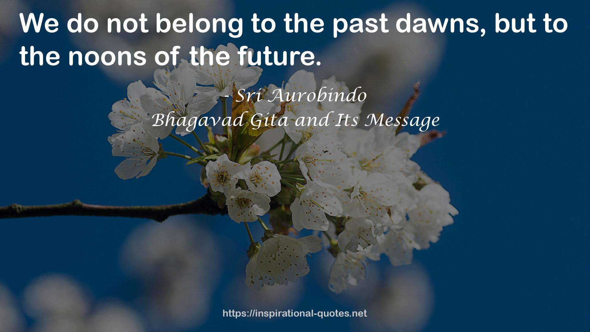 Bhagavad Gita and Its Message QUOTES