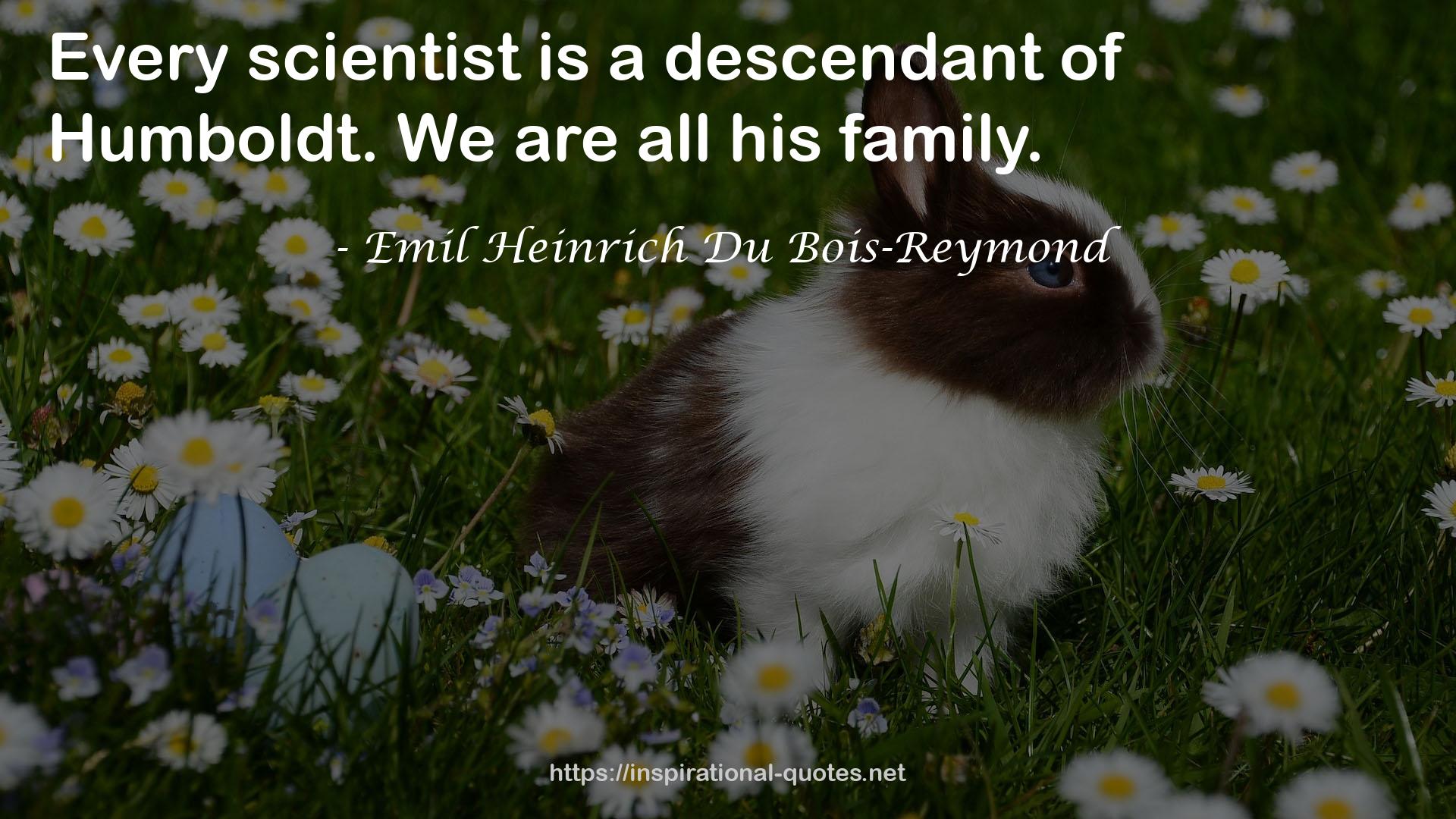 Emil Heinrich Du Bois-Reymond QUOTES