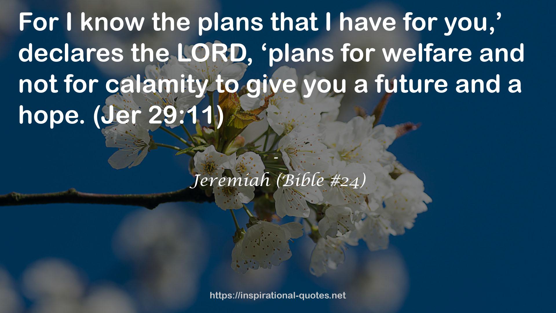 Jeremiah (Bible #24) QUOTES