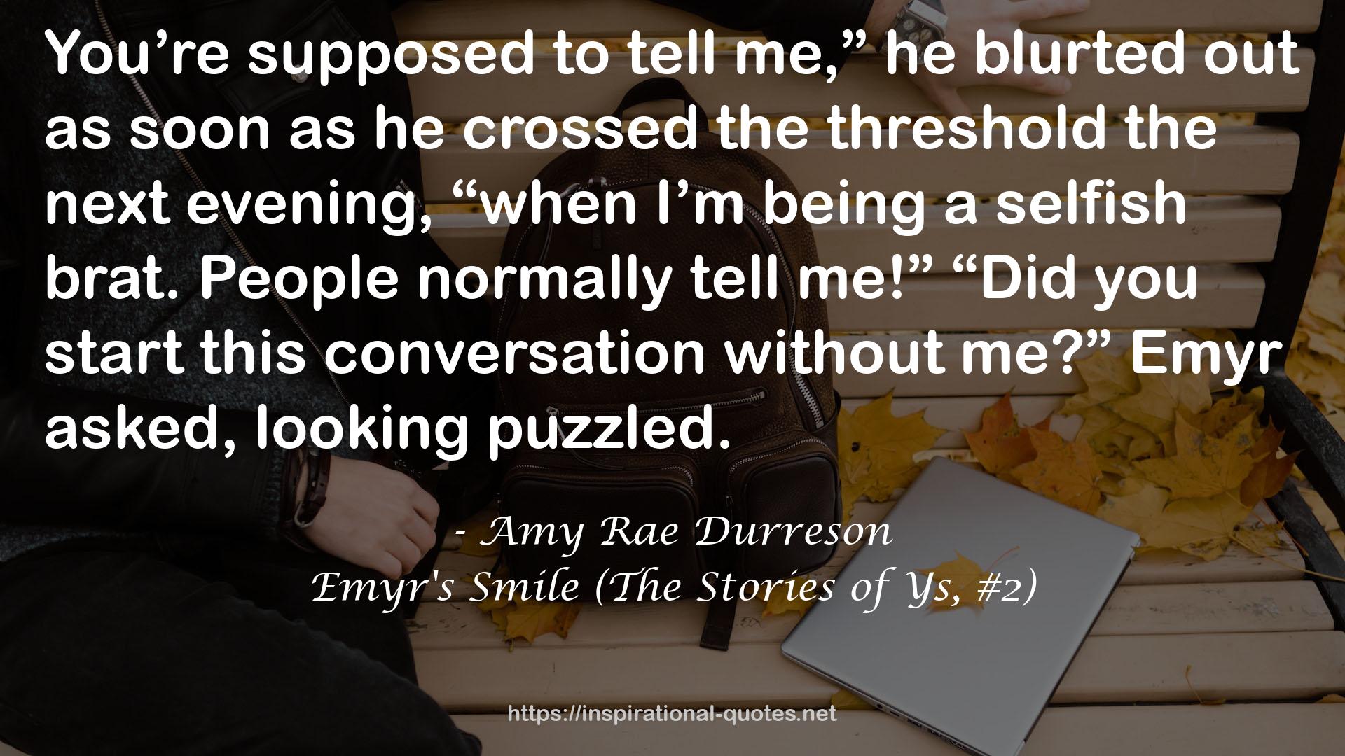 Emyr's Smile (The Stories of Ys, #2) QUOTES