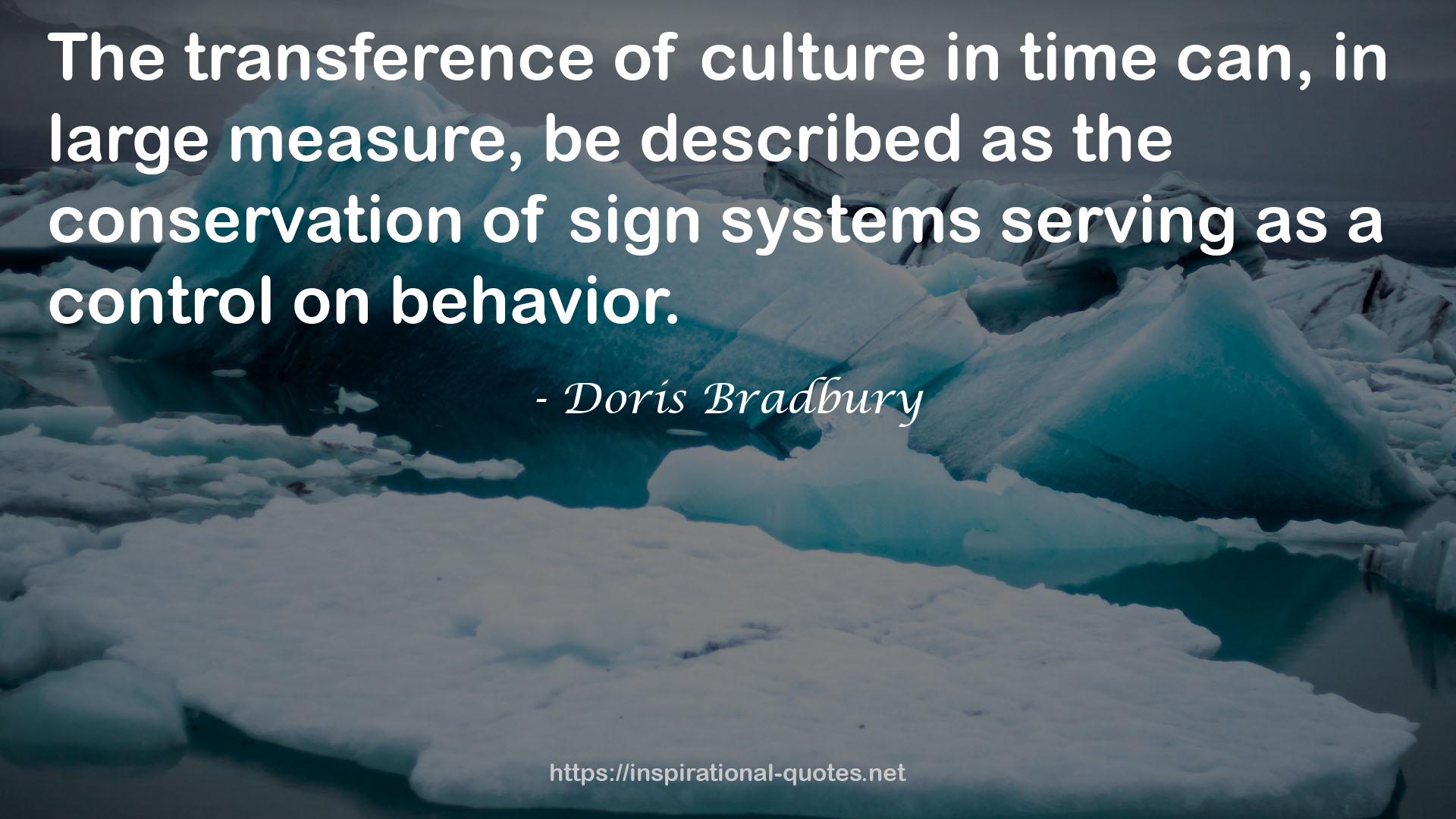 Doris Bradbury QUOTES