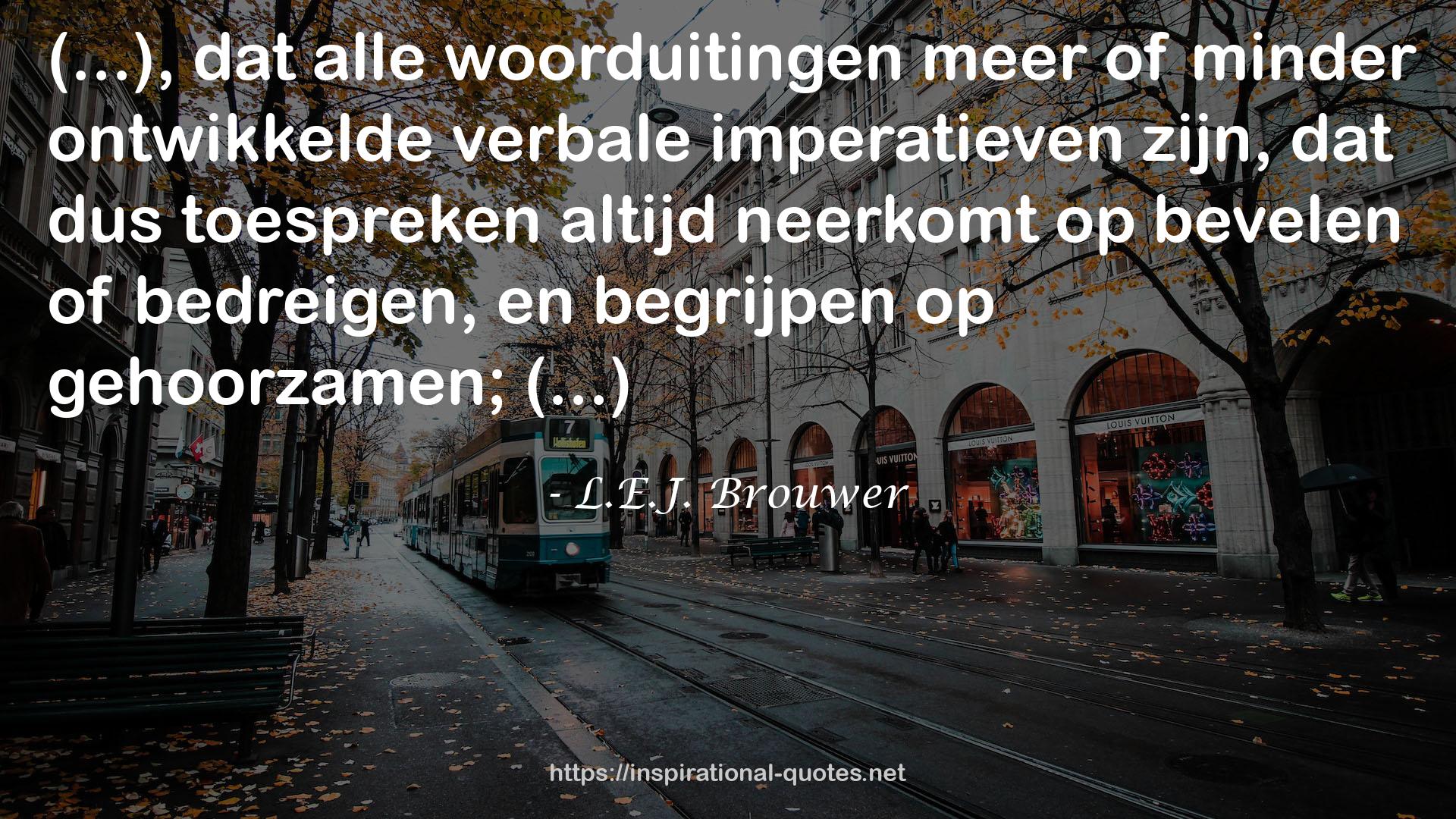 L.E.J. Brouwer QUOTES