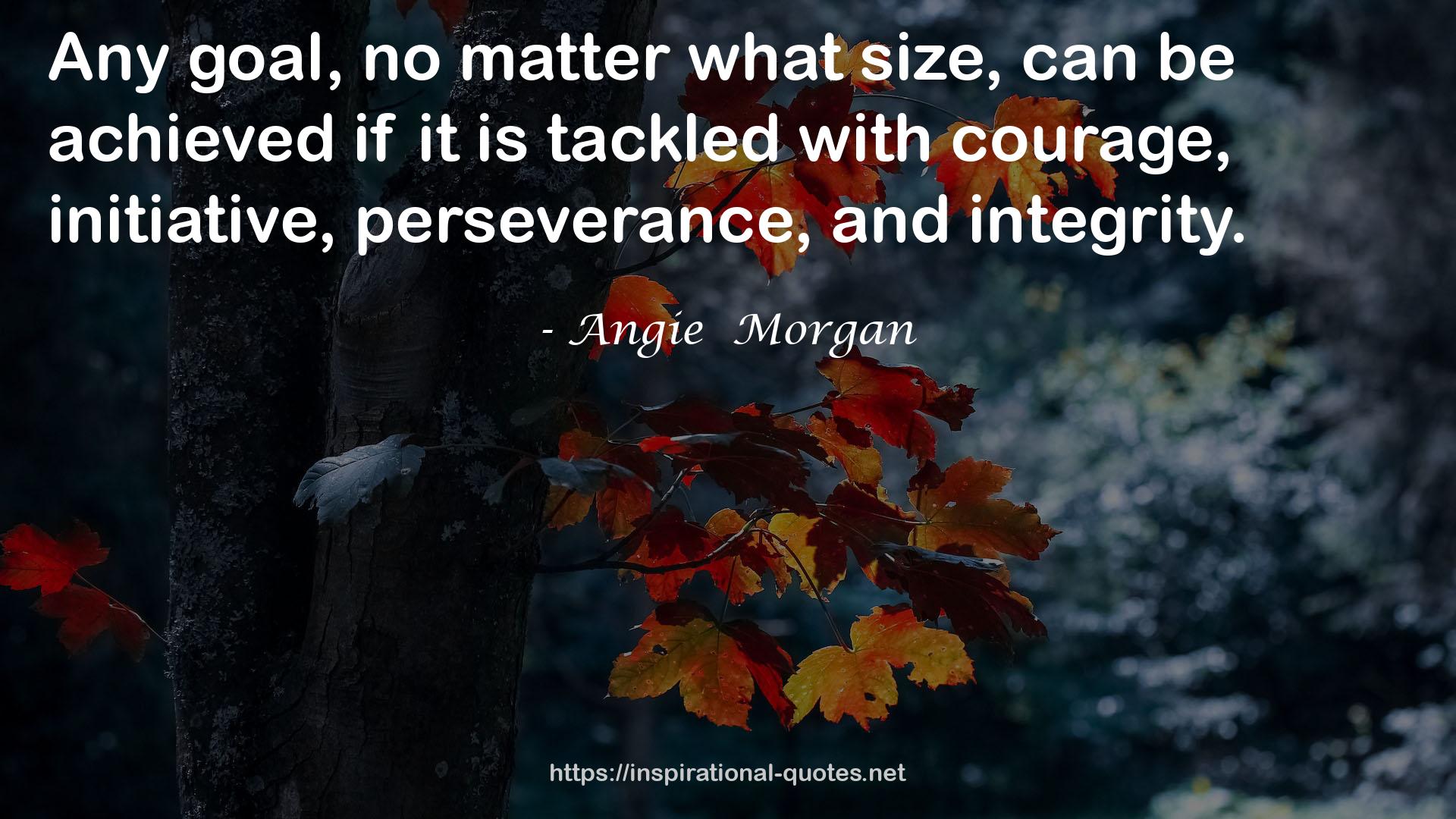 Angie  Morgan QUOTES