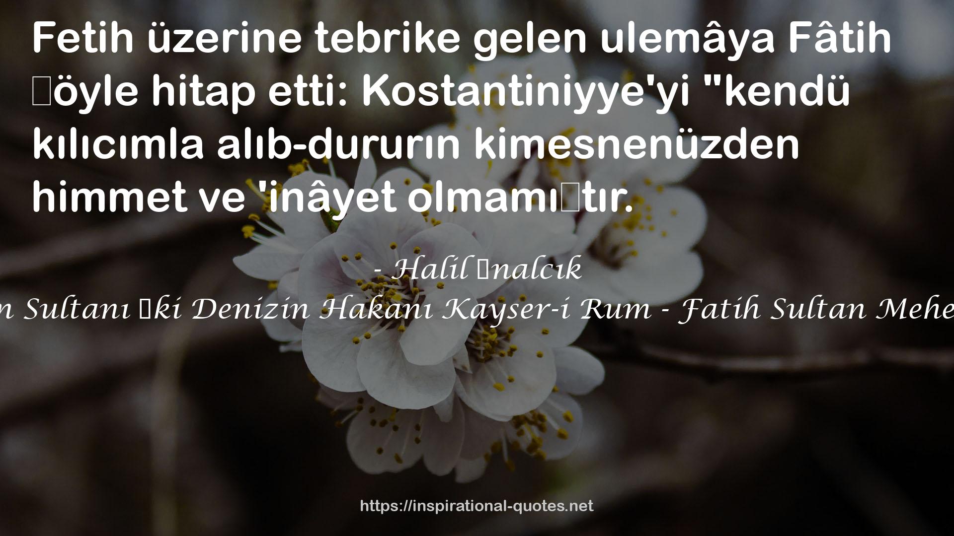 Halil İnalcık QUOTES