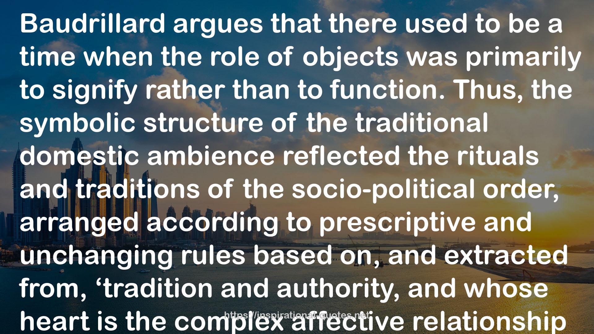 Baudrillard for Architects (Thinkers for Architects) QUOTES