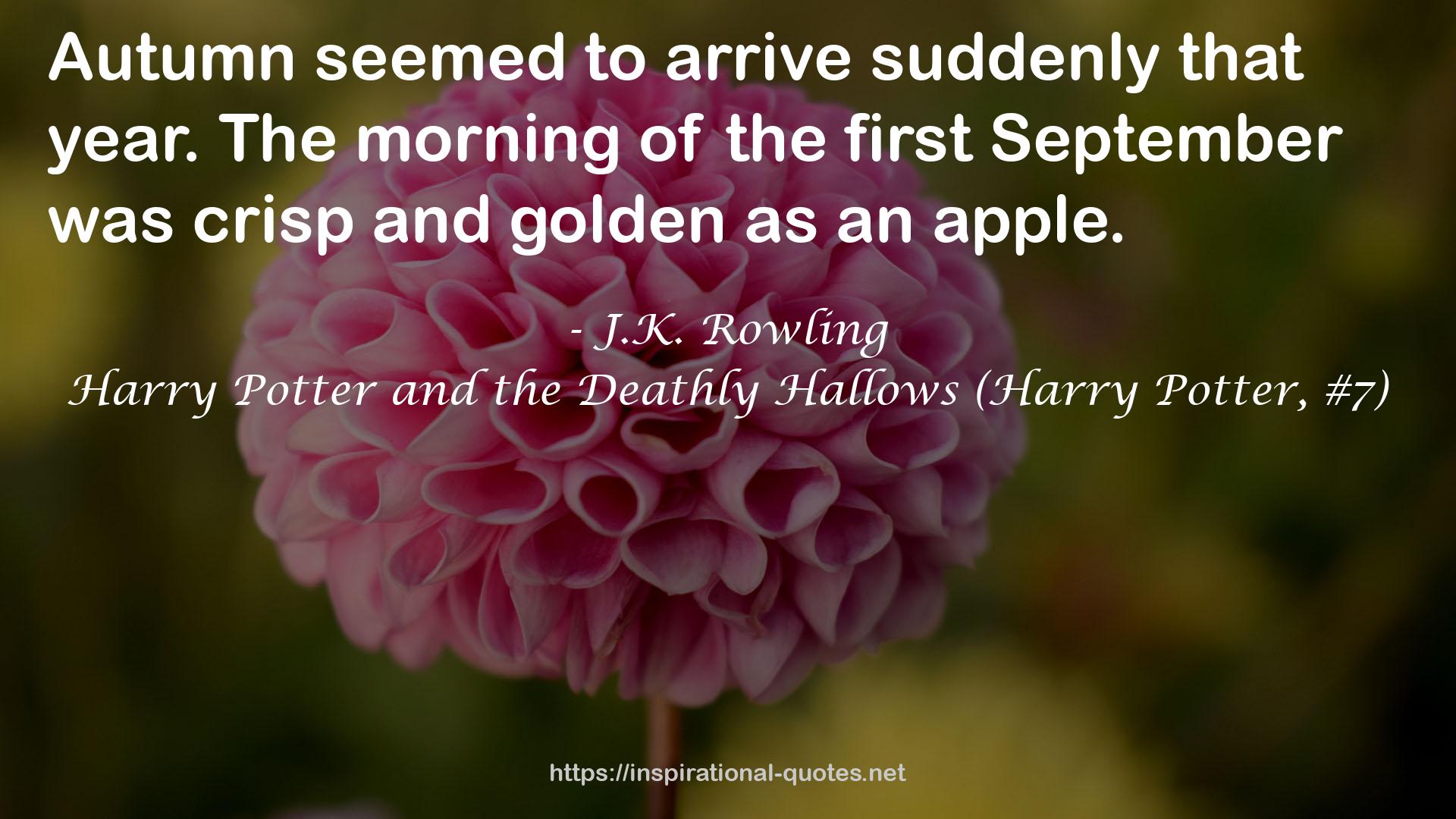 The morning of the first September  QUOTES