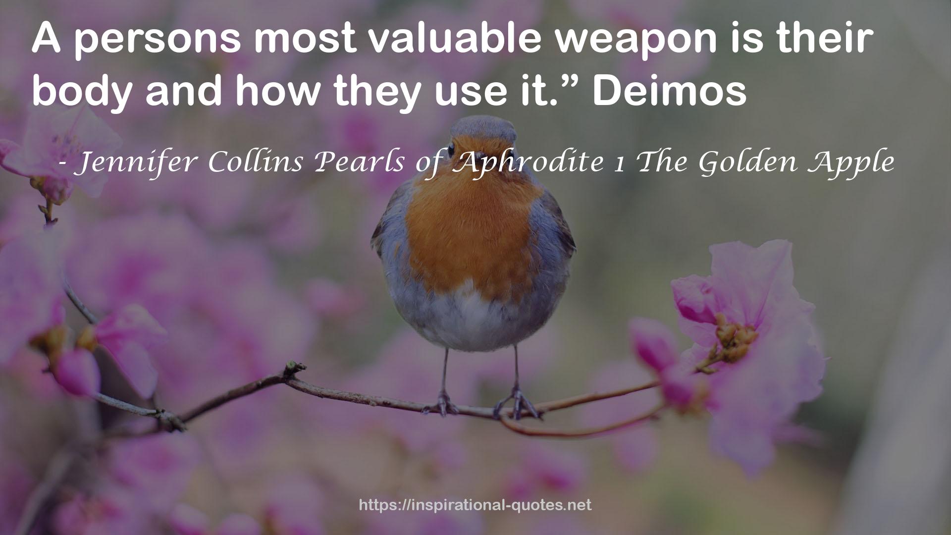 Jennifer Collins Pearls of Aphrodite 1 The Golden Apple QUOTES