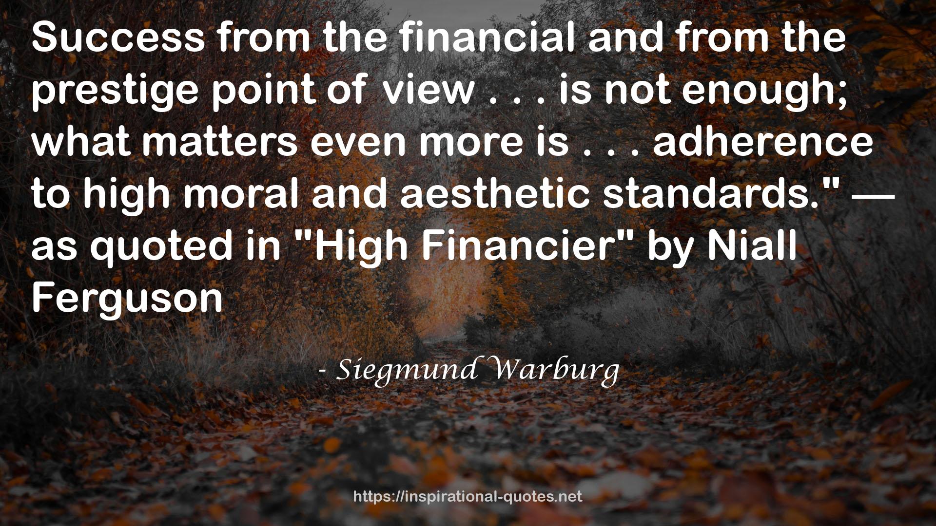 Siegmund Warburg QUOTES