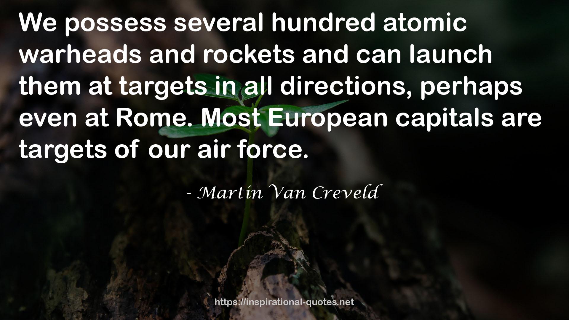 Martin Van Creveld QUOTES