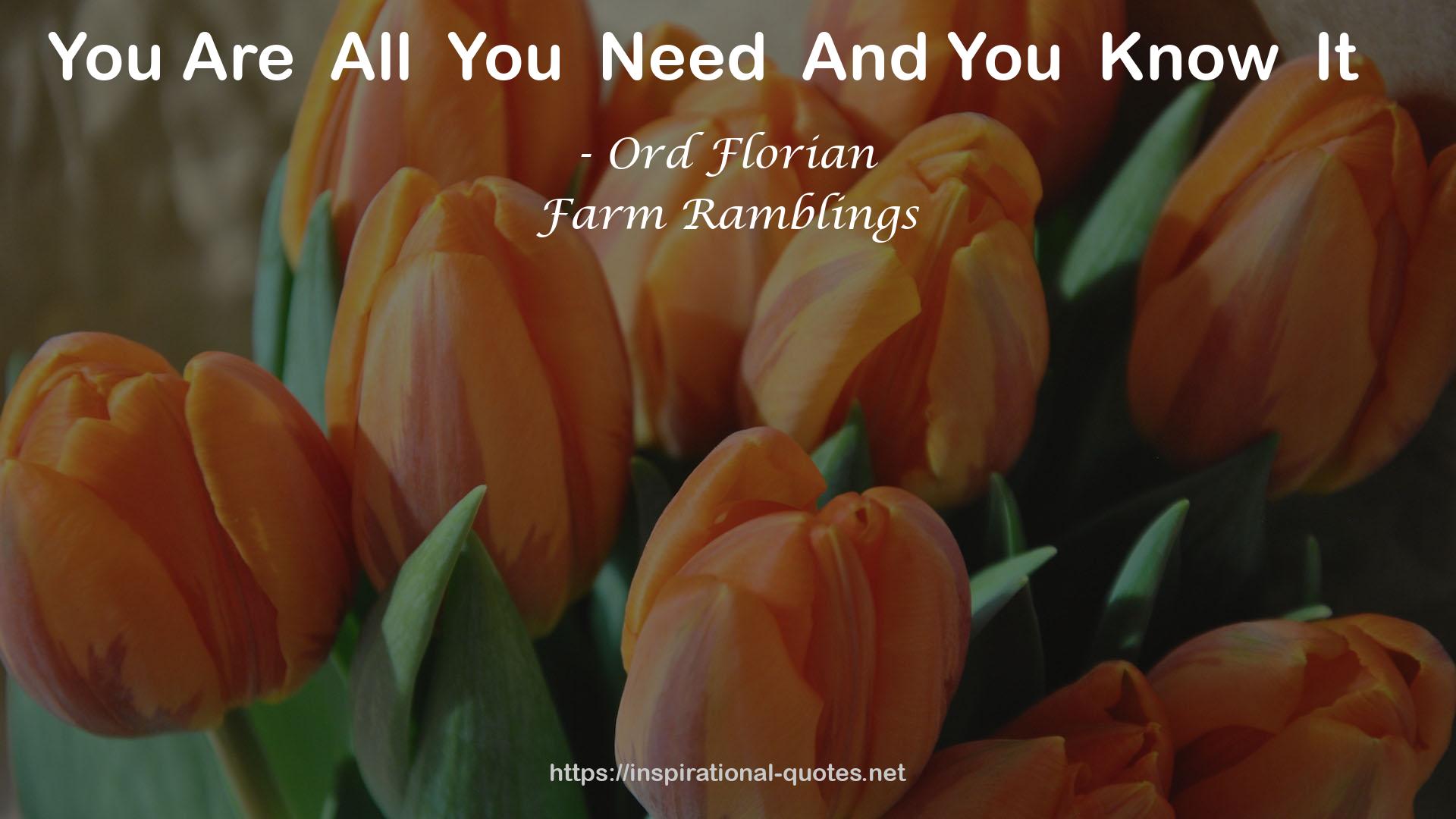 Ord Florian QUOTES