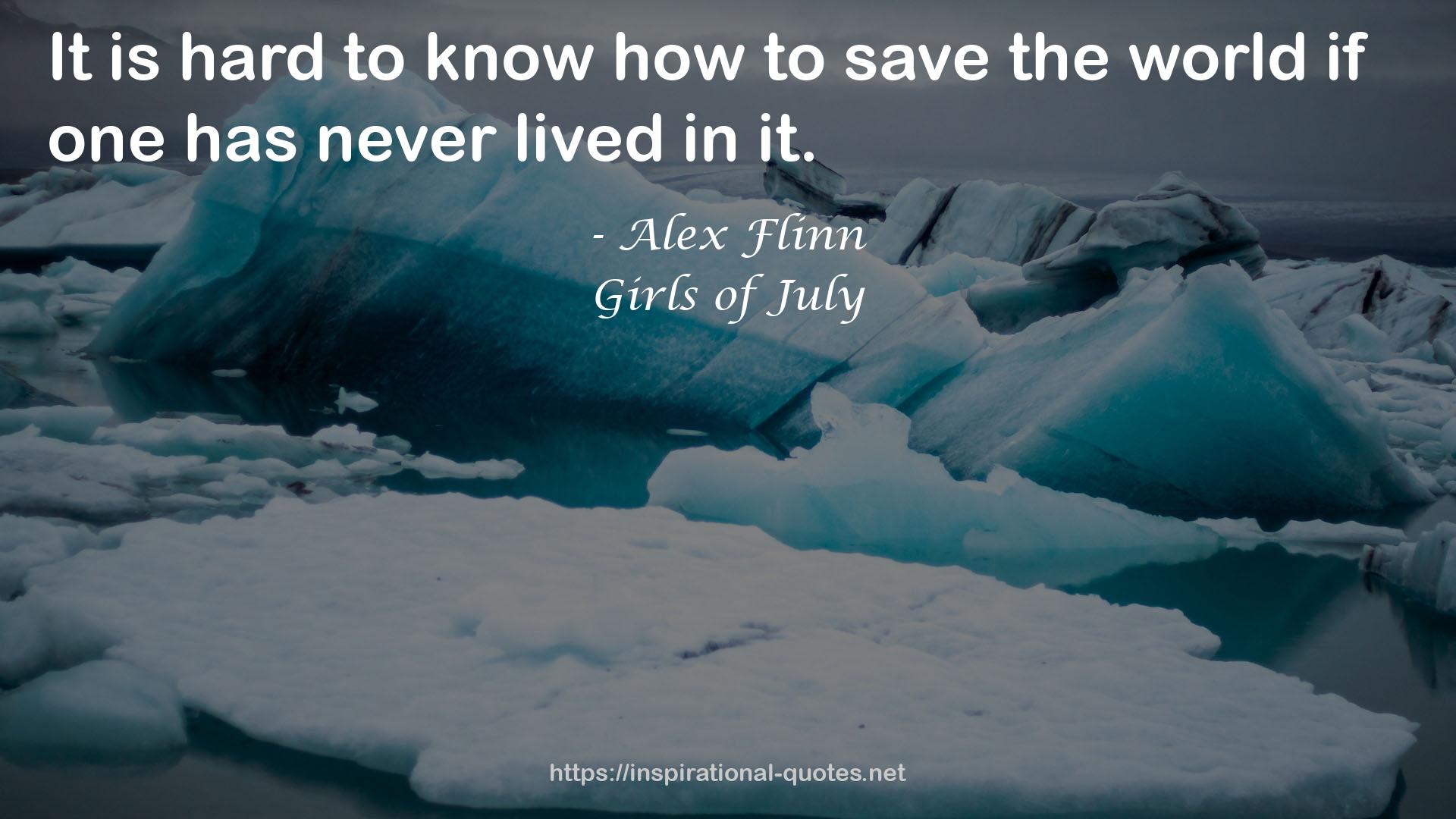 Girls of July QUOTES