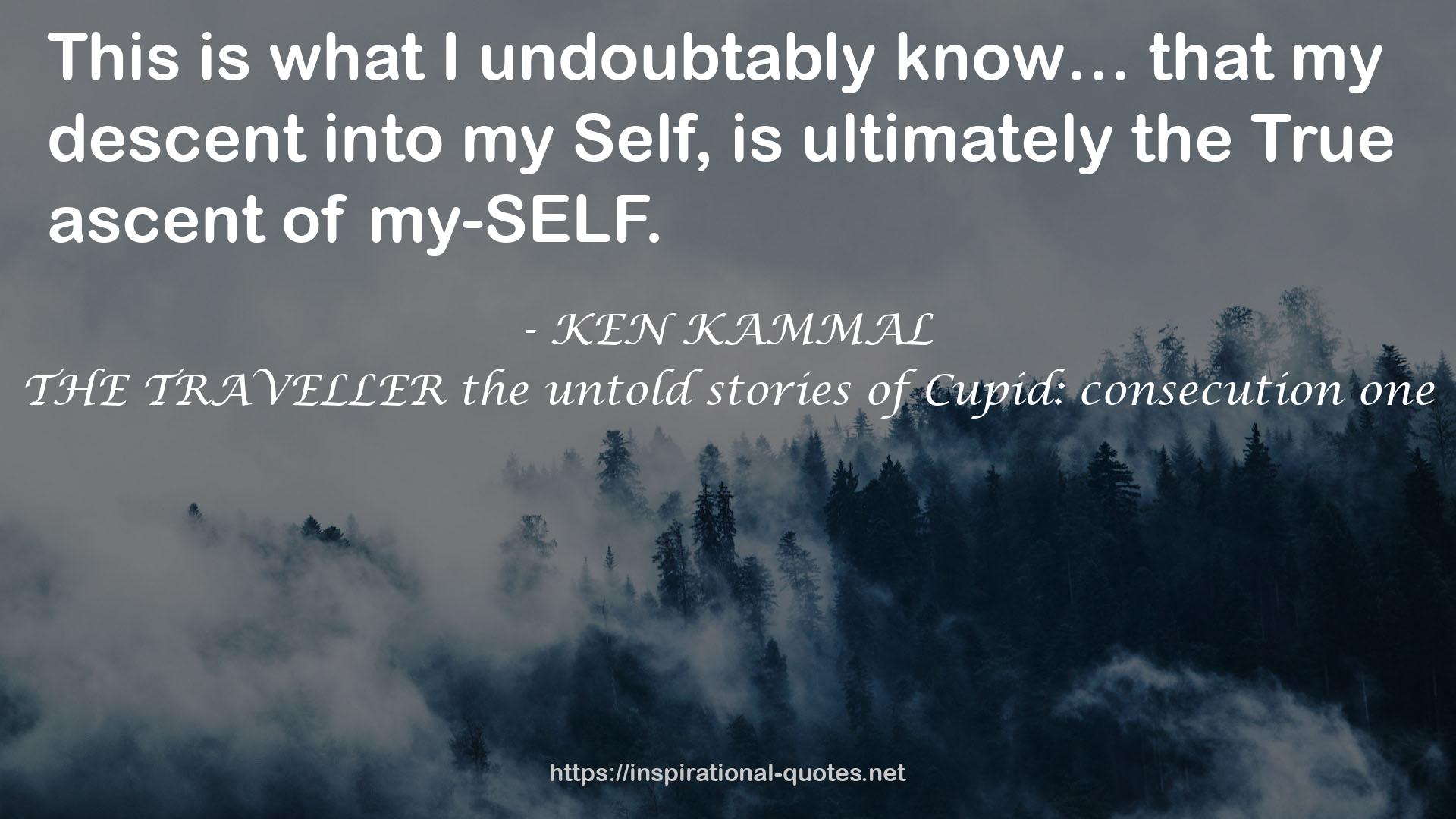 THE TRAVELLER the untold stories of Cupid: consecution one QUOTES