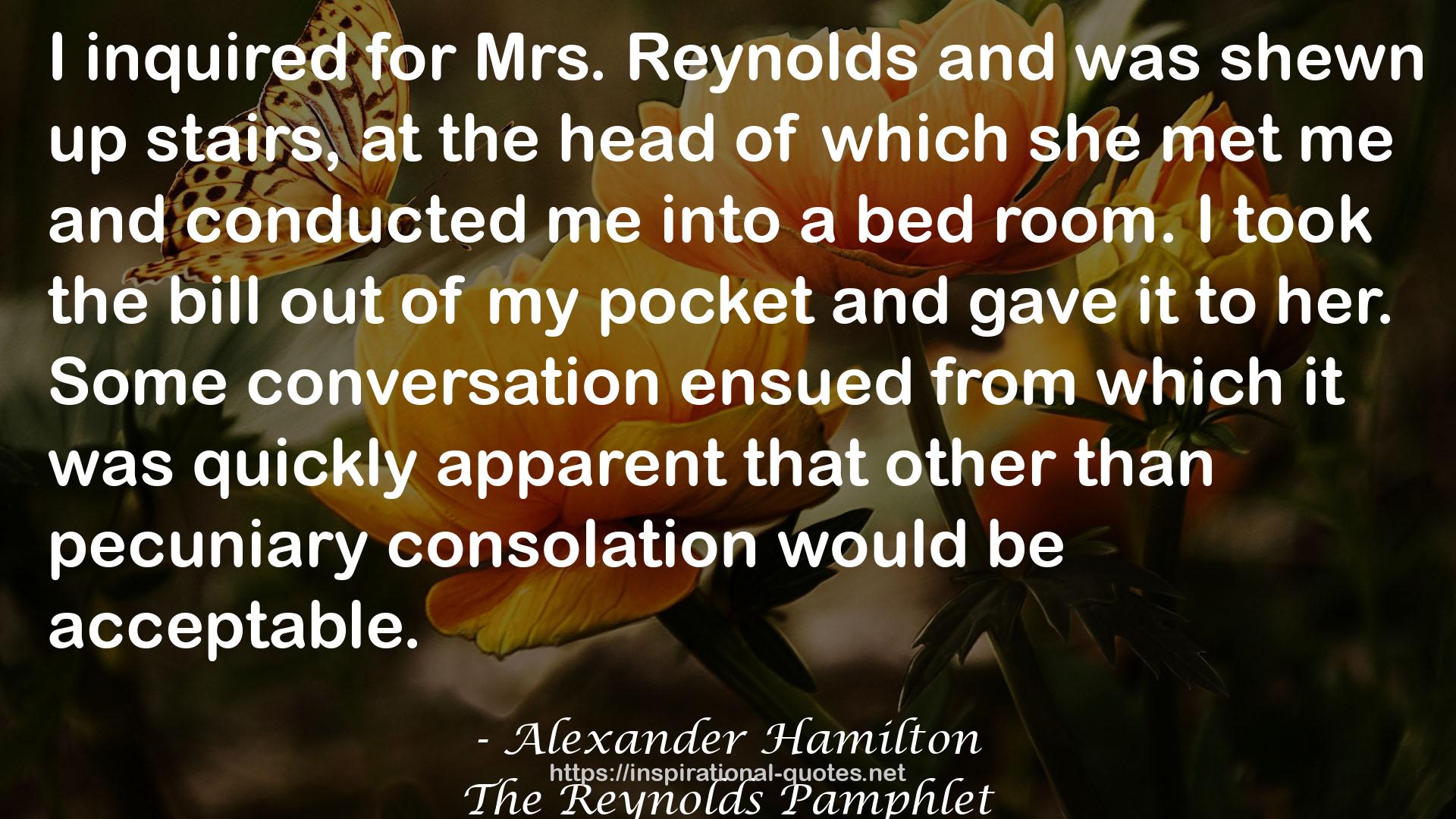 The Reynolds Pamphlet QUOTES