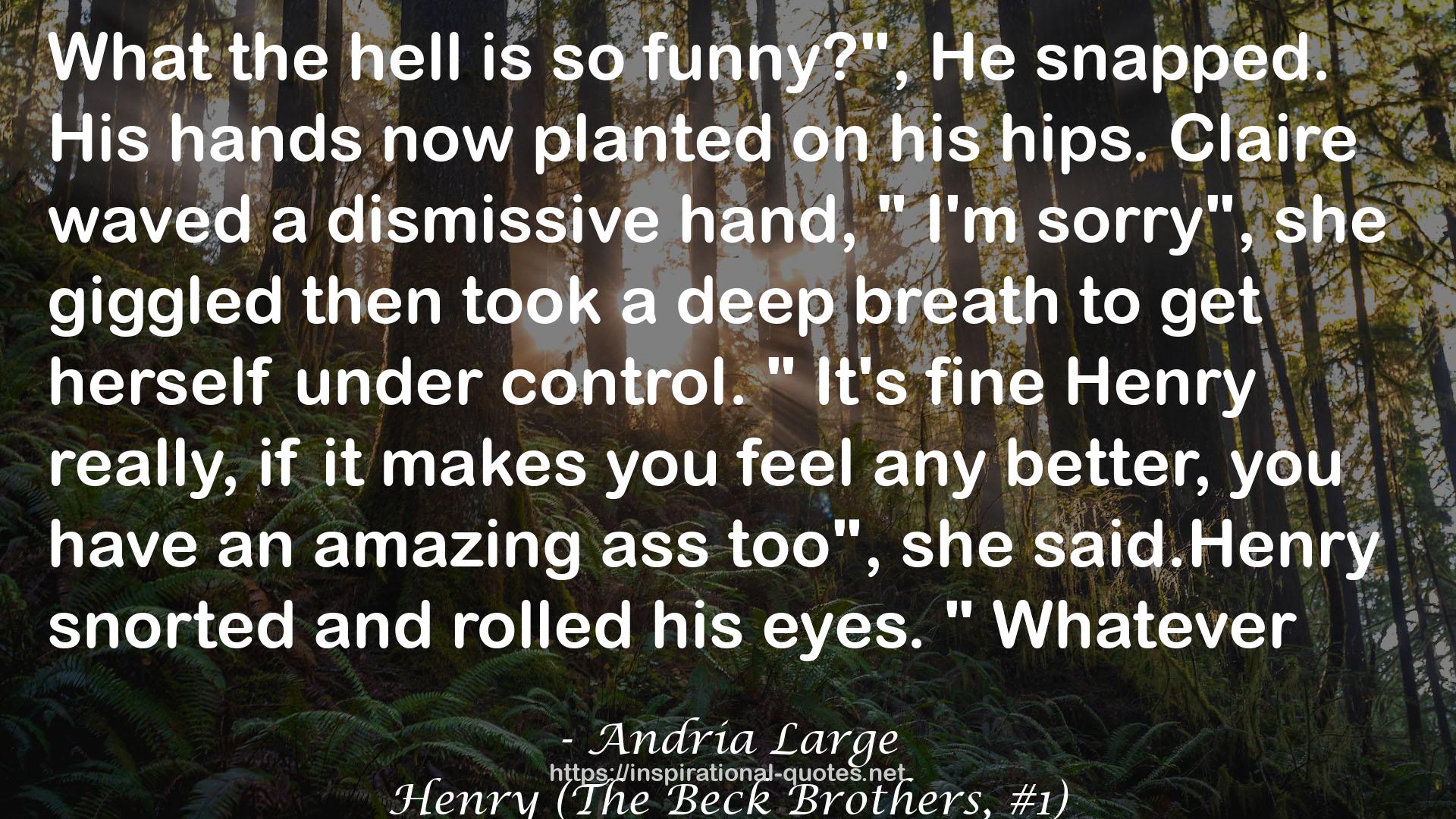 Henry (The Beck Brothers, #1) QUOTES
