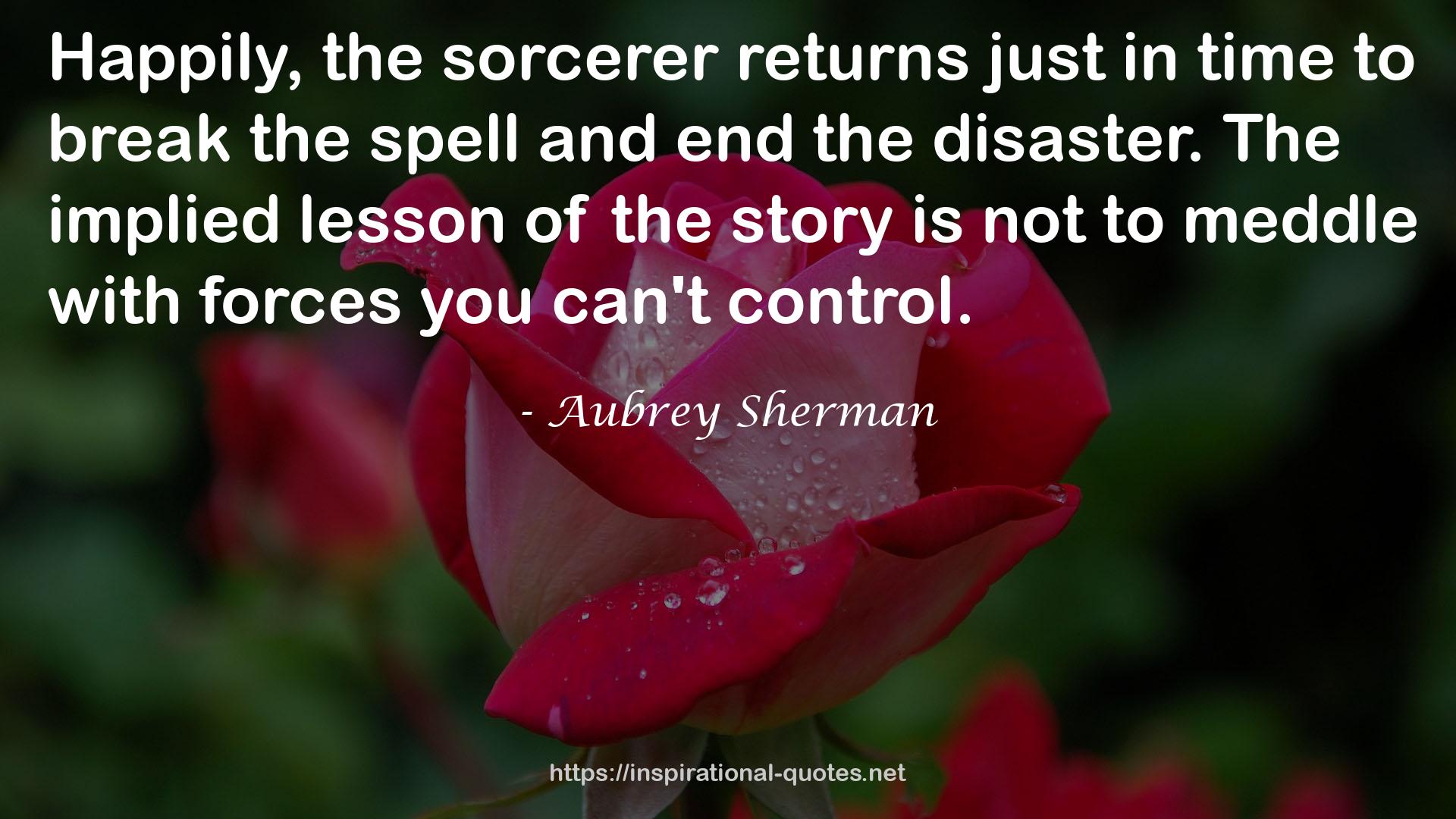 Aubrey Sherman QUOTES