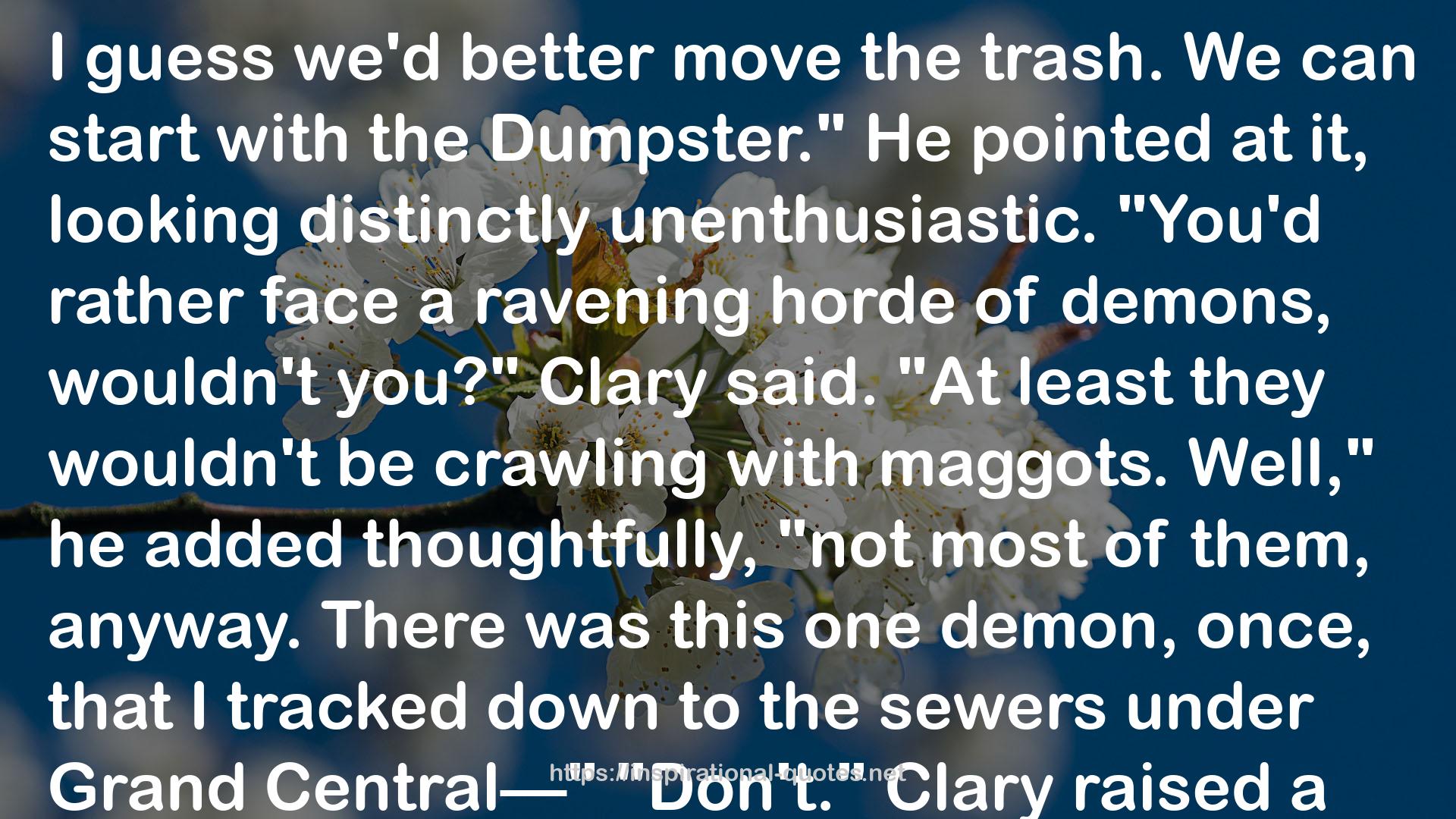 City of Bones (The Mortal Instruments, #1) QUOTES