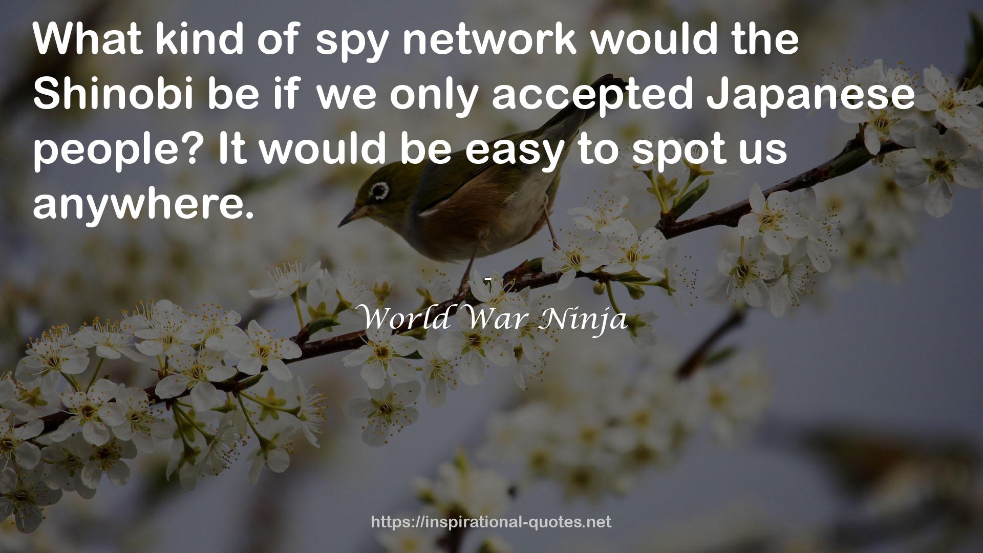 World War Ninja QUOTES