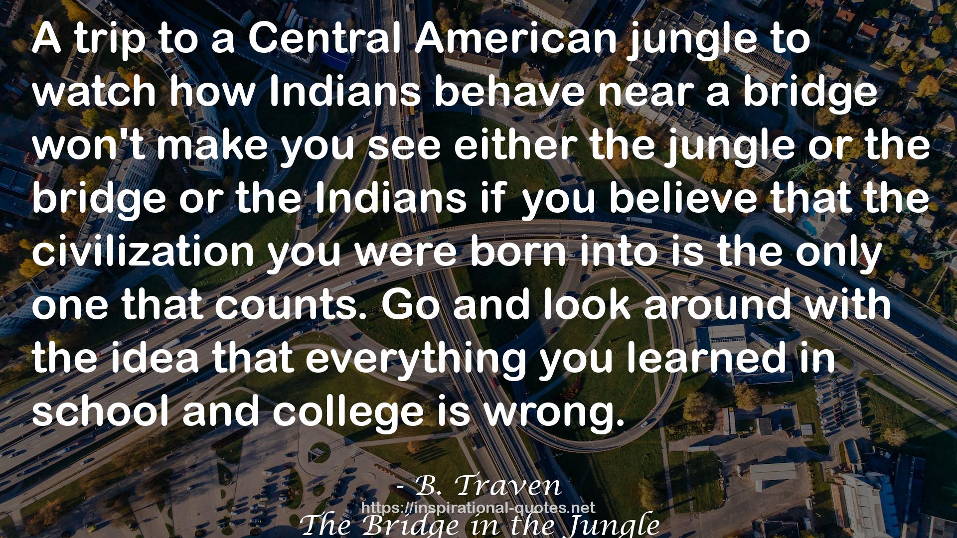 The Bridge in the Jungle QUOTES