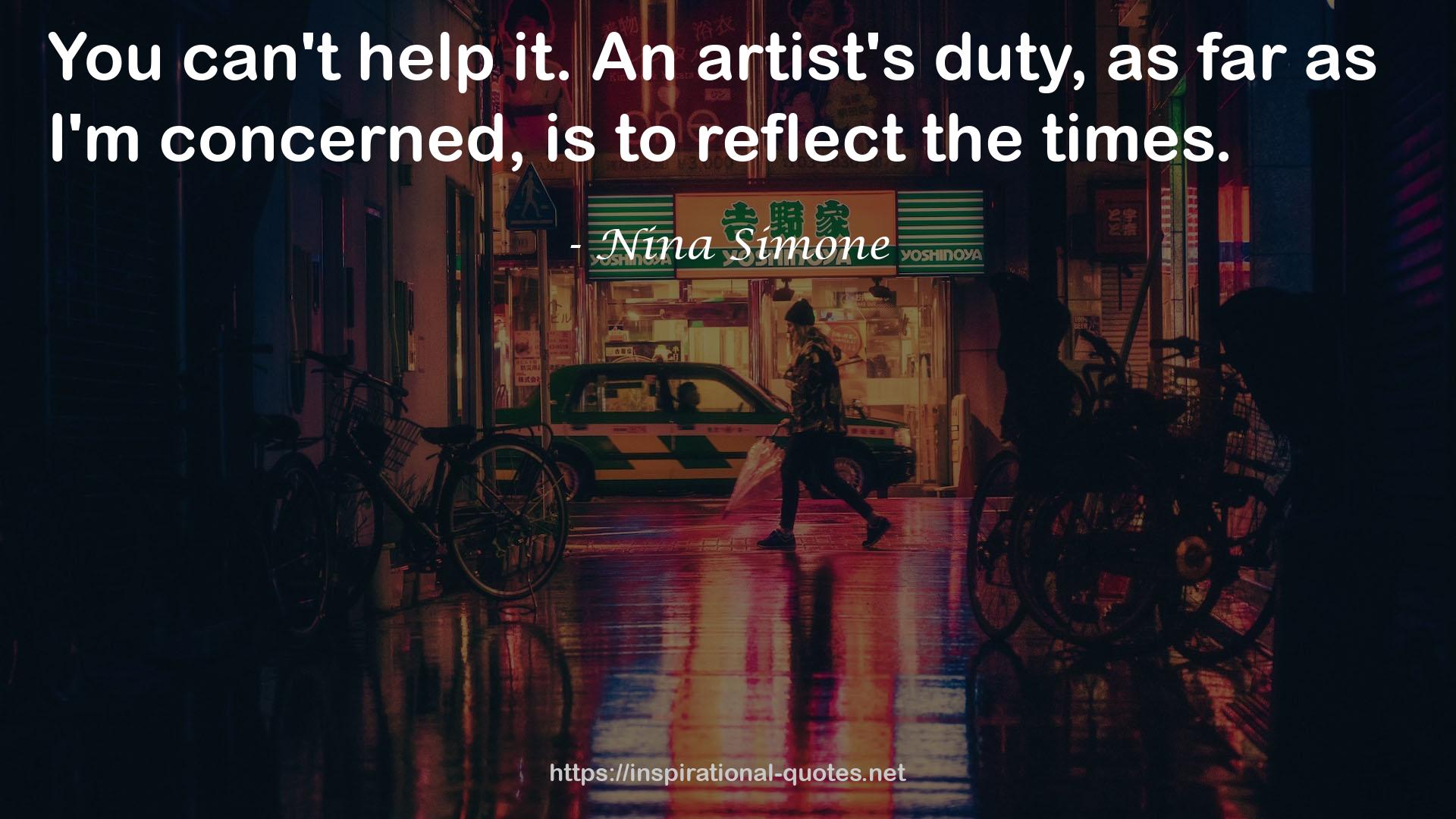 Nina Simone QUOTES