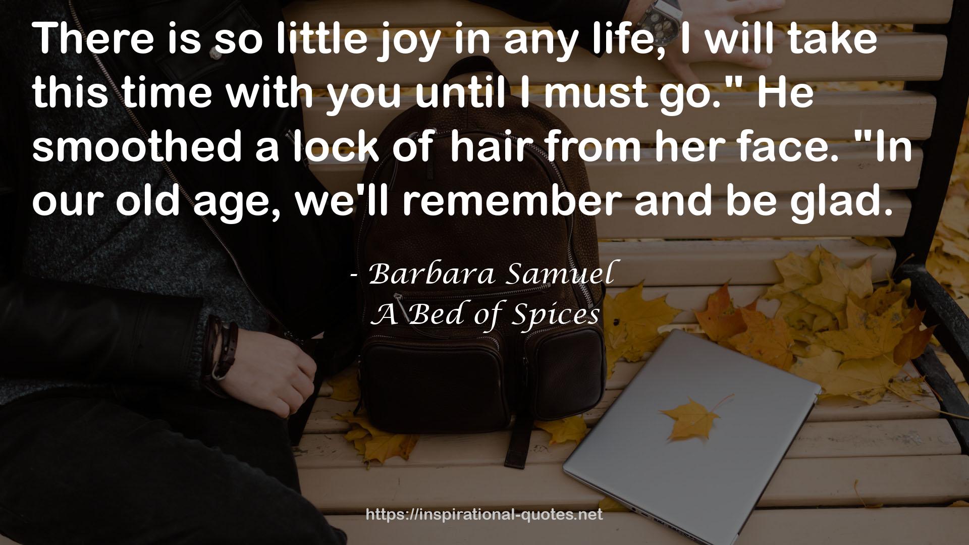 A Bed of Spices QUOTES