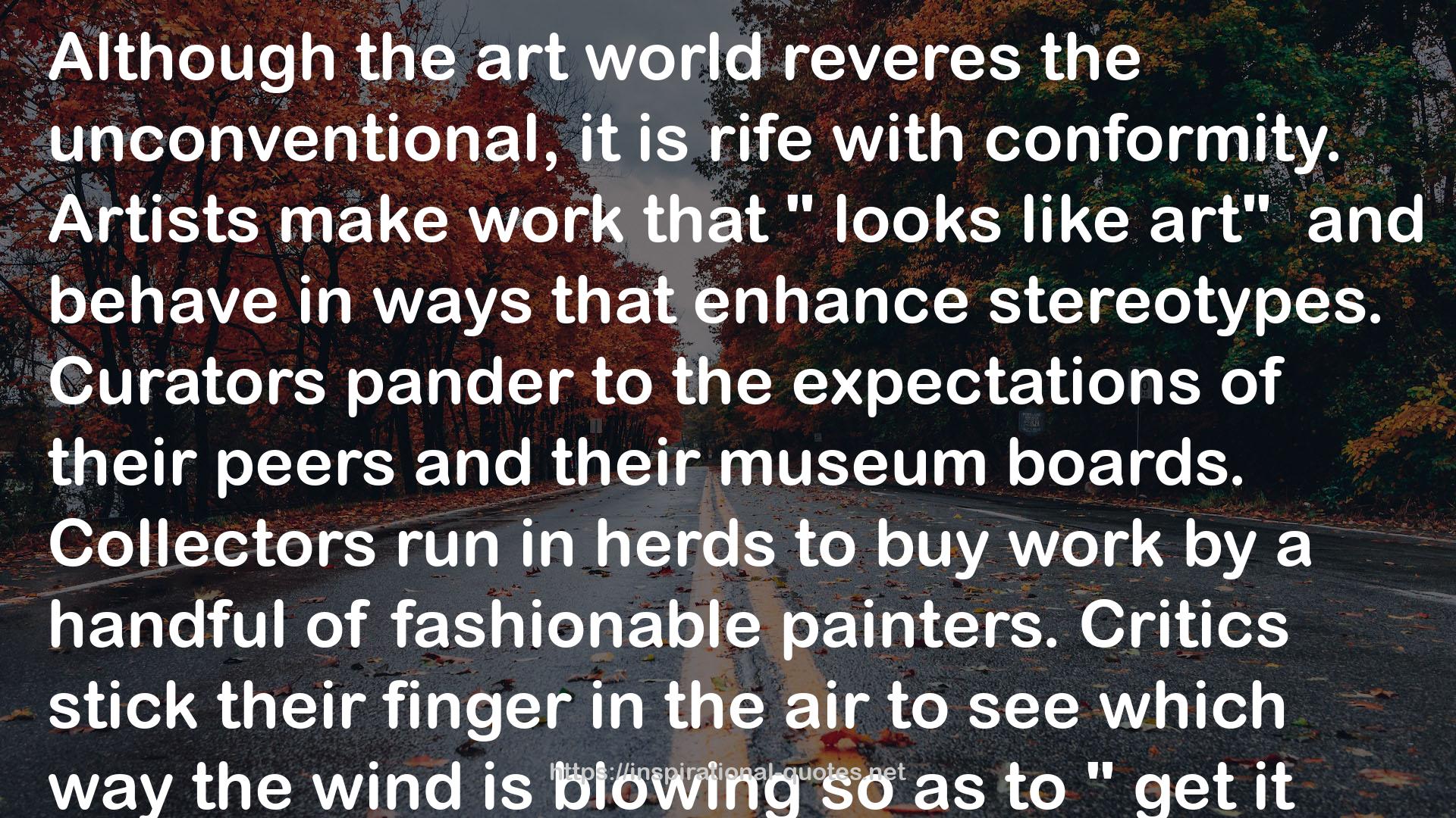 the art world  QUOTES