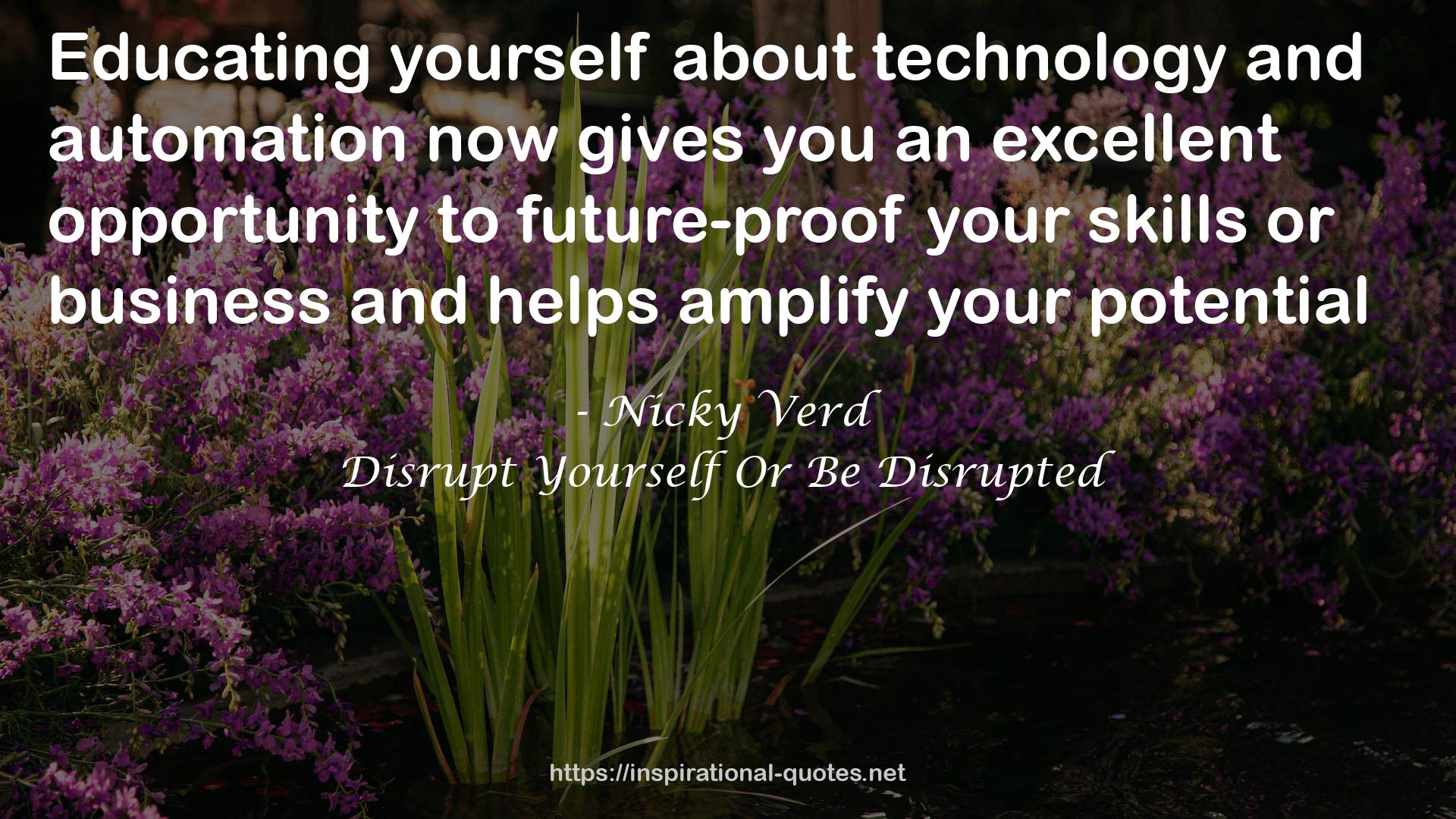 Nicky Verd QUOTES