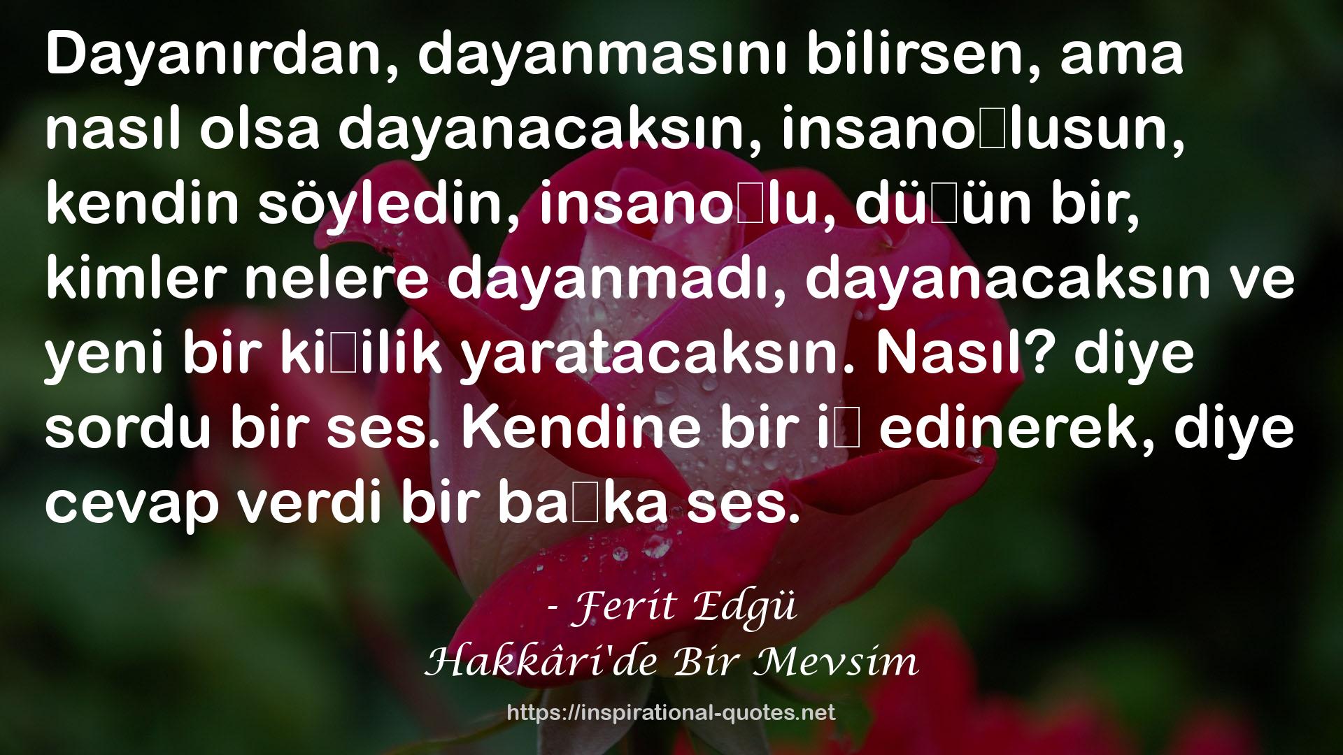 Hakkâri'de Bir Mevsim QUOTES