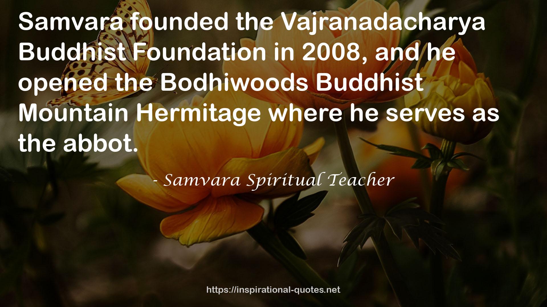Samvara Spiritual Teacher QUOTES