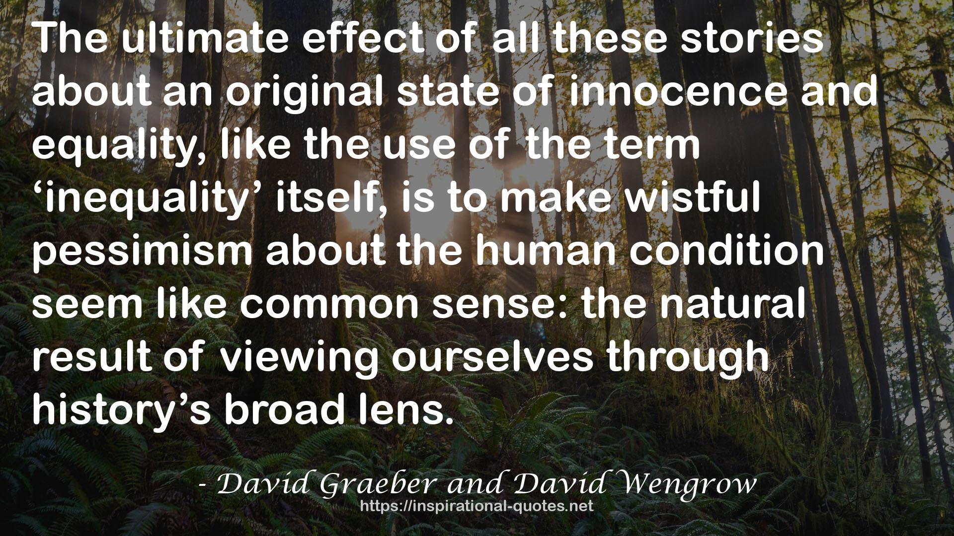 David Graeber and David Wengrow QUOTES