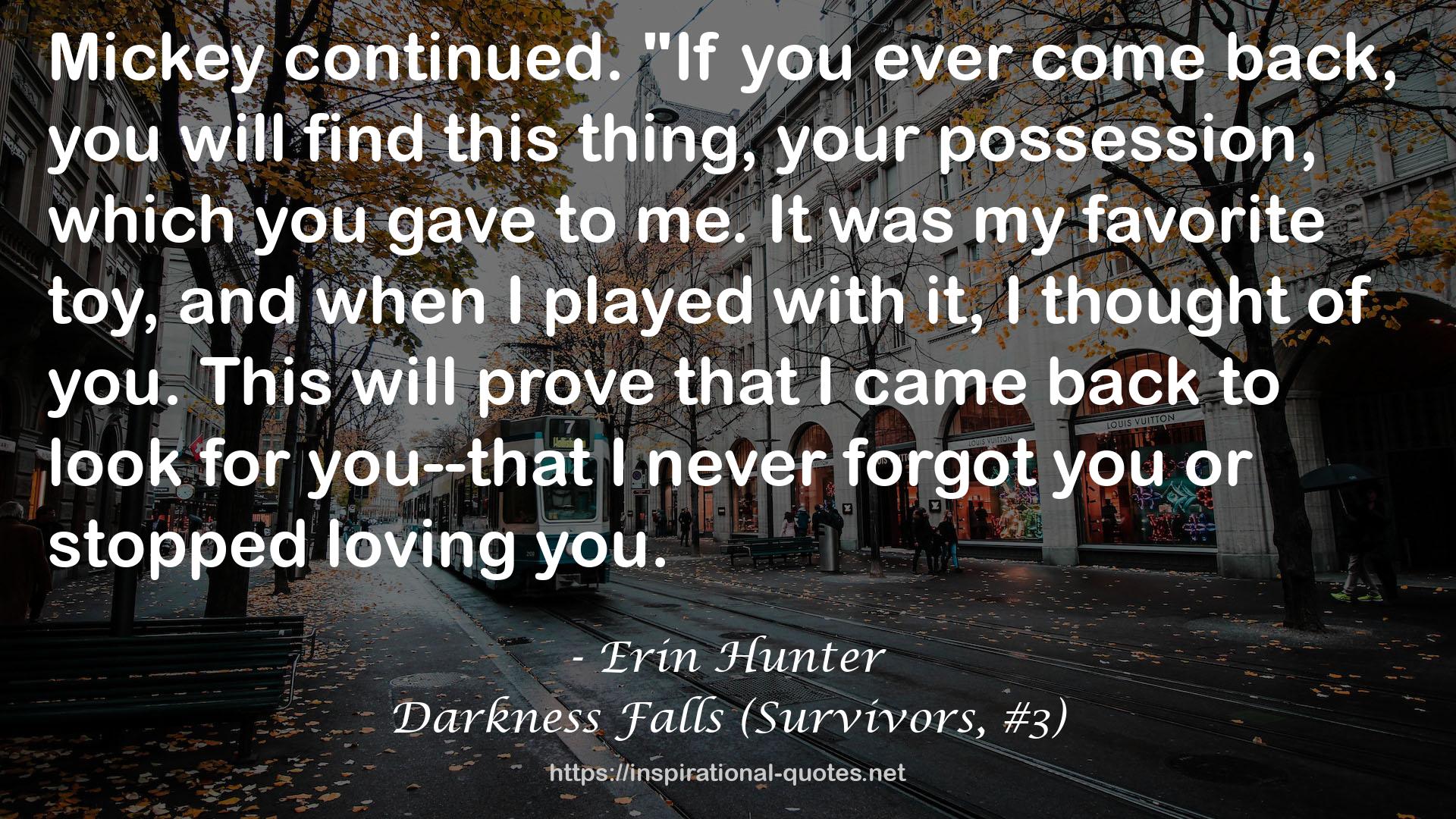 Darkness Falls (Survivors, #3) QUOTES