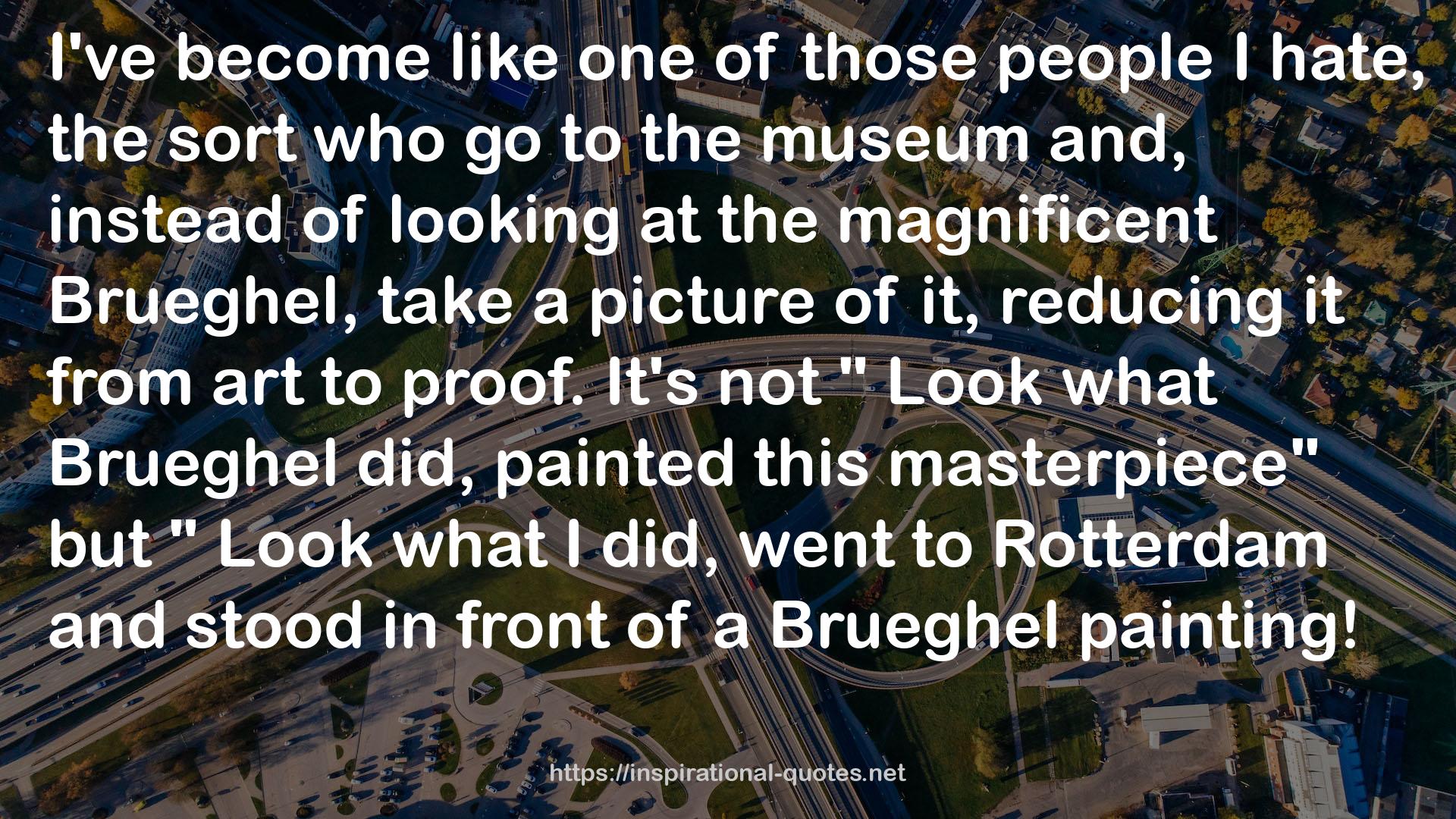 Look what Brueghel  QUOTES