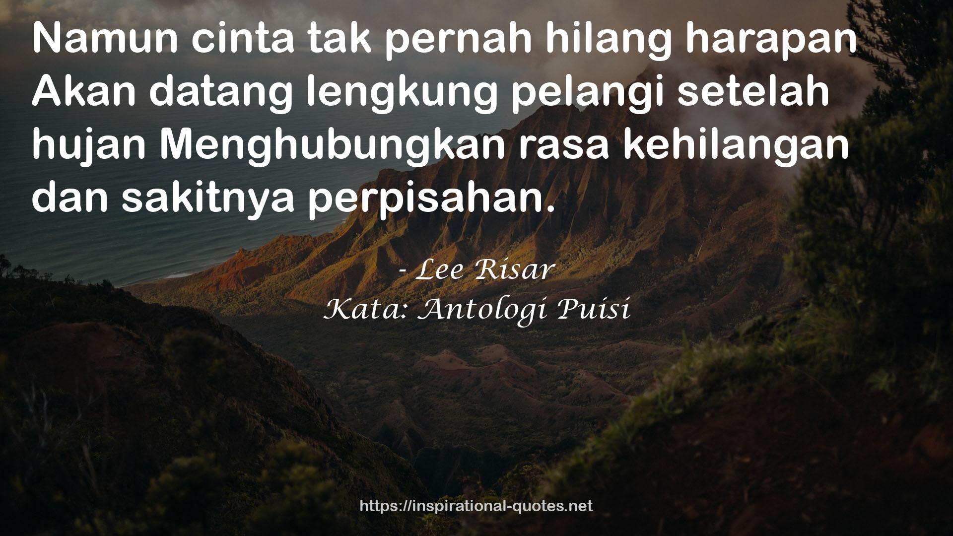 Kata: Antologi Puisi QUOTES