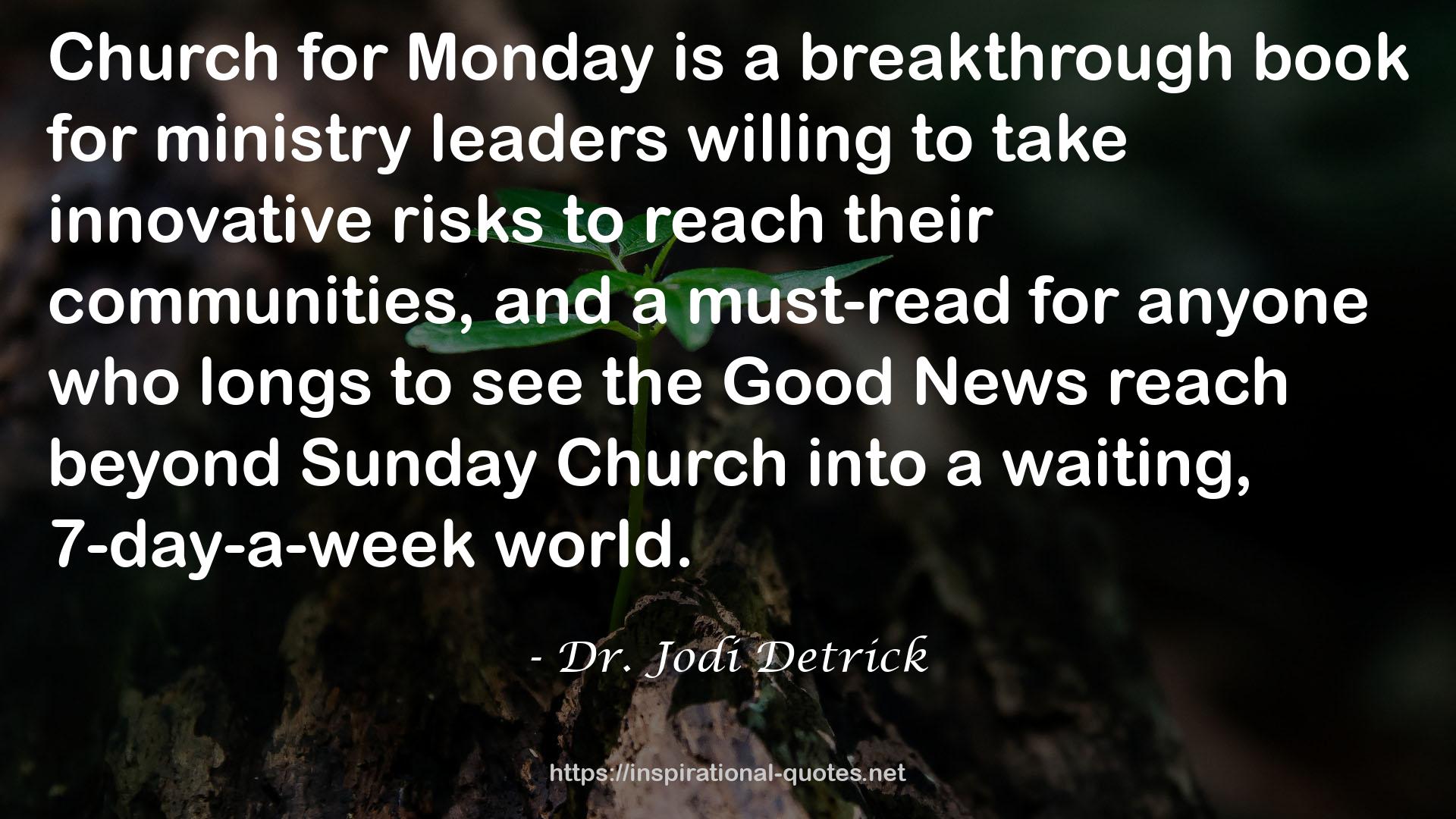 Dr. Jodi Detrick QUOTES